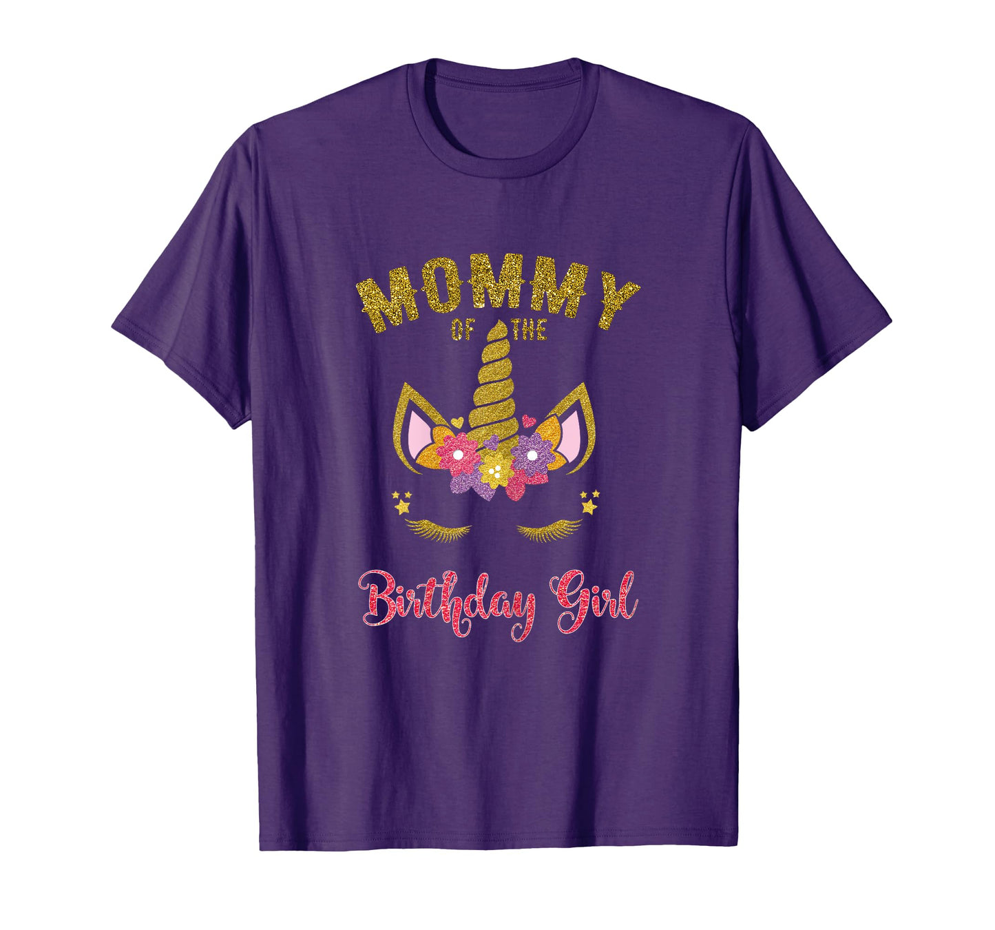 Mommy Of The Birthday Girl Unicorn Family Matching T-Shirt