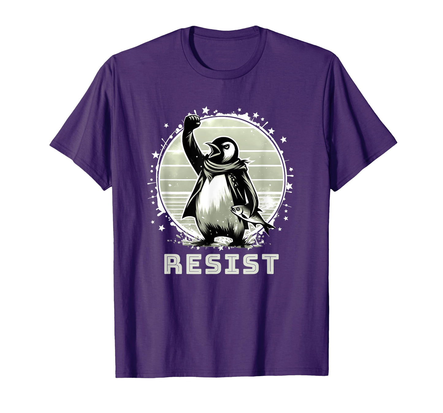 Resist Shirt Funny Resist Penguins Protest Against T-Shirt