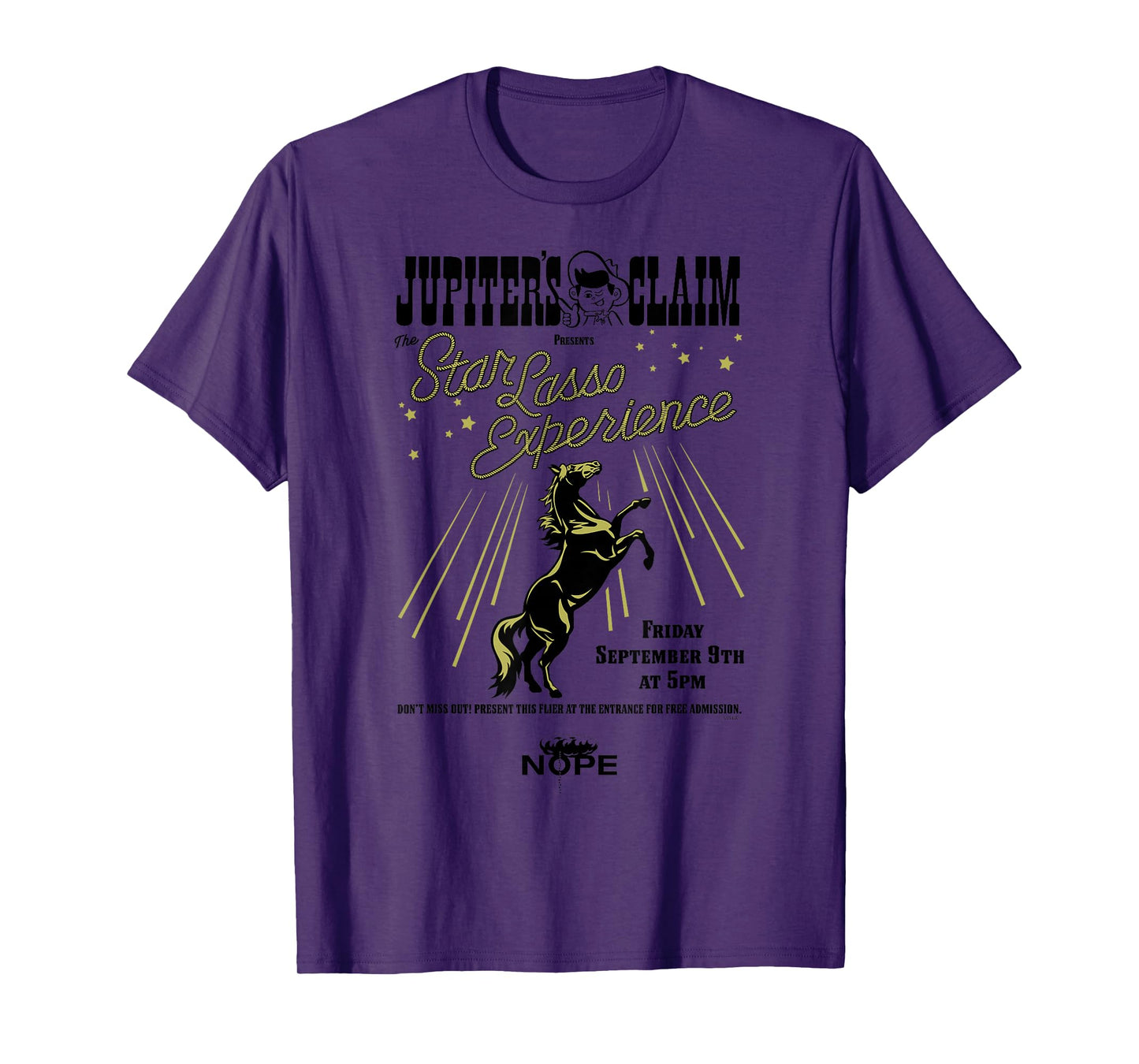 Nope Jupiter's Claim Star Lasso Experience T-Shirt