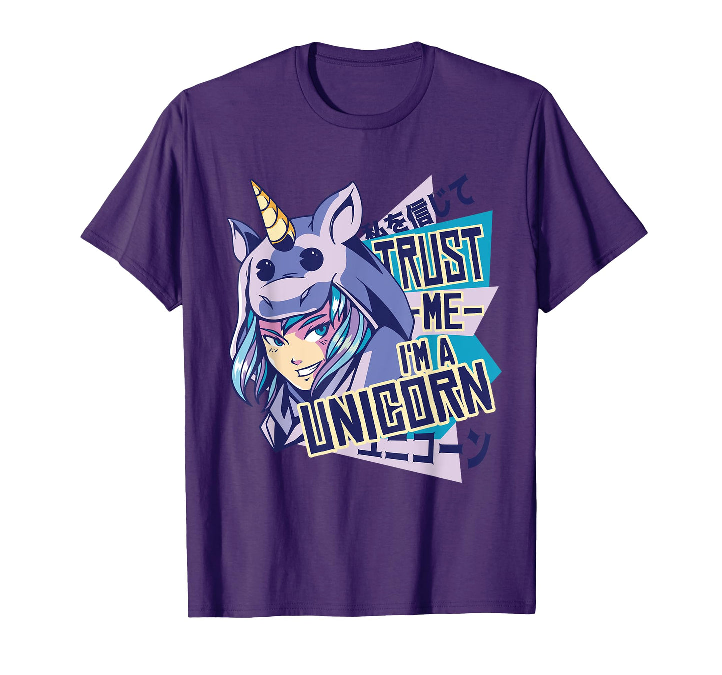 Trust me I'm a unicorn : Funny Anime Unicorn Design T-Shirt