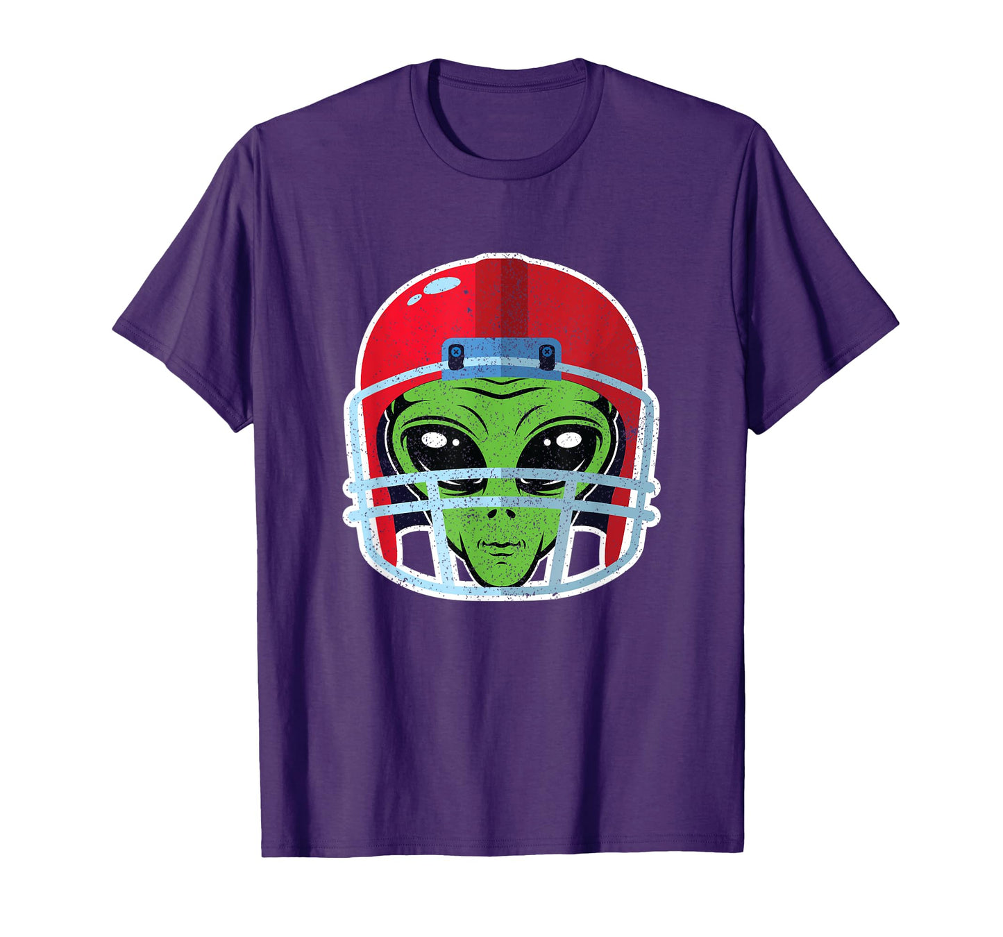 Alien Football Helmet Halloween Gift for Outer Space Lover T-Shirt