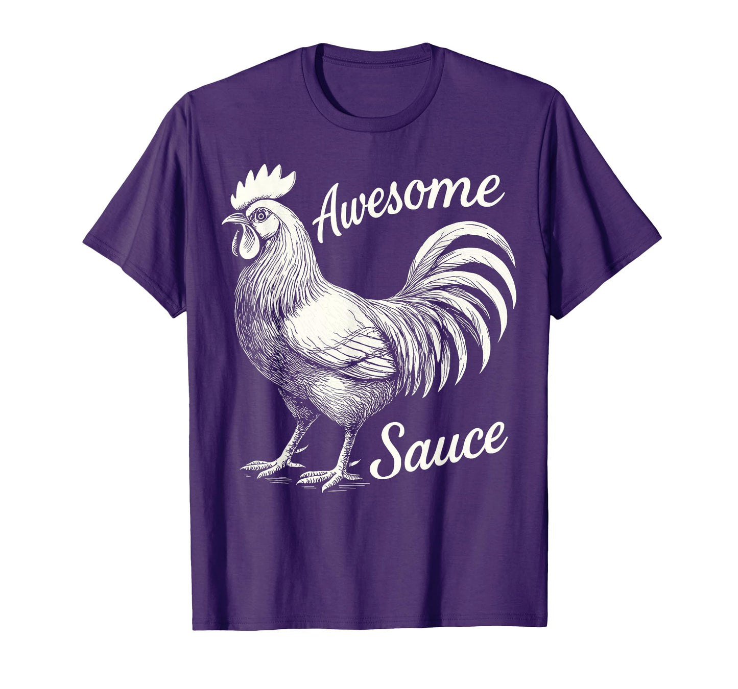 Awesome Sauce Rooster, Hot Sauce Cock Male Chicken T-Shirt