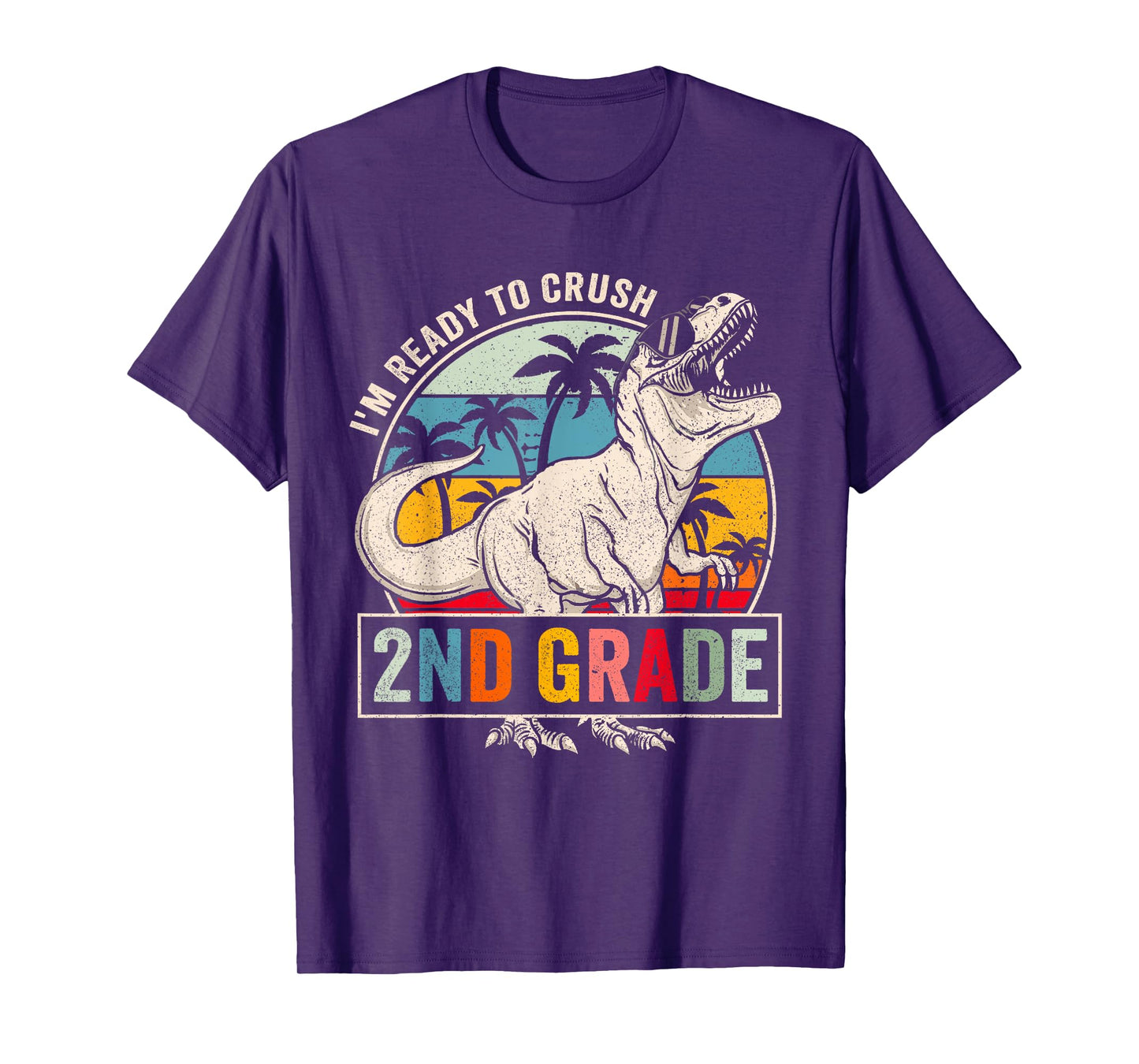 I'm Ready To Crush 2nd Grade Dinosaur Boys Back To School T-Shirt