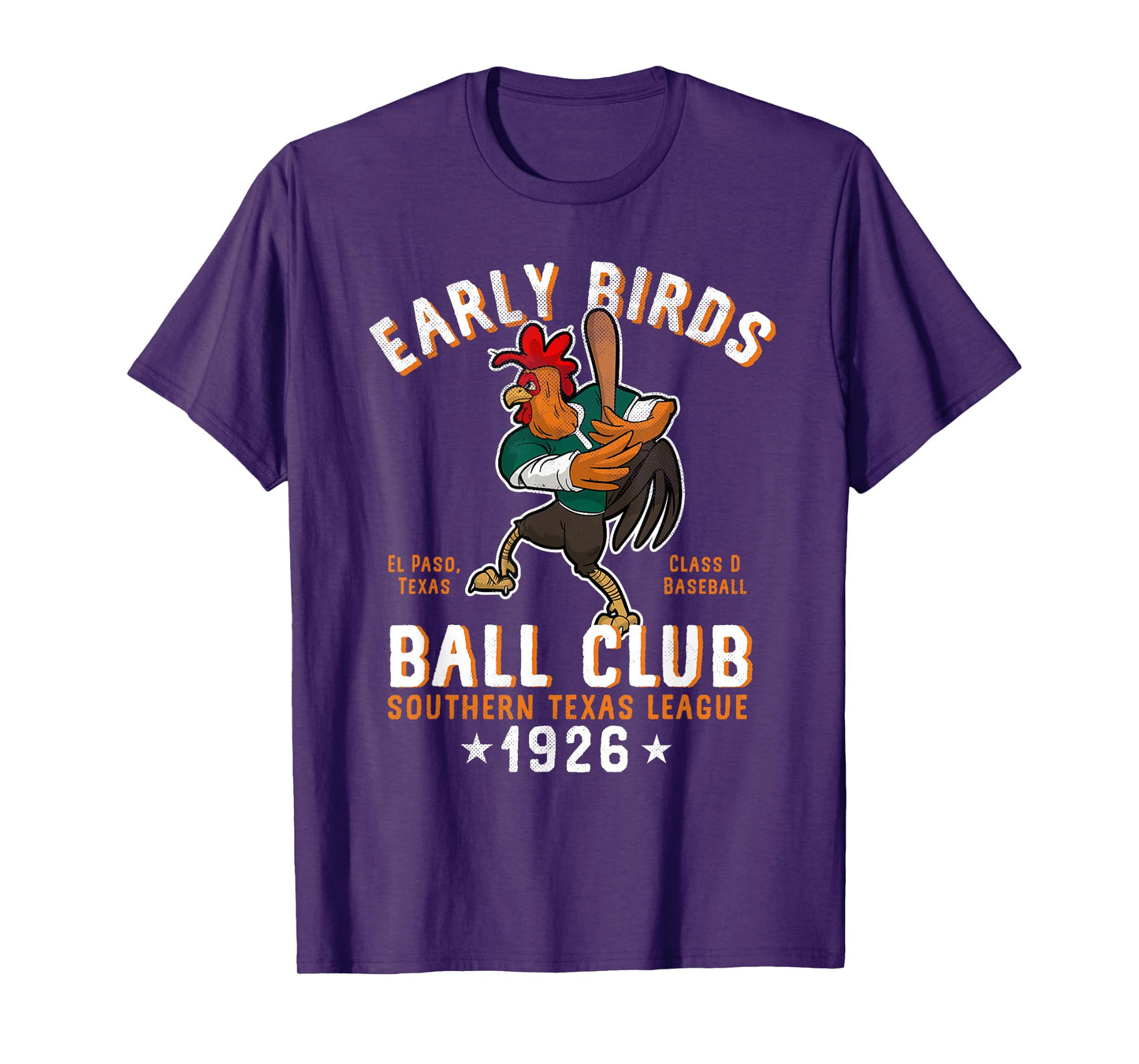 El Paso Early Birds Retro Minor League Baseball Team T-Shirt