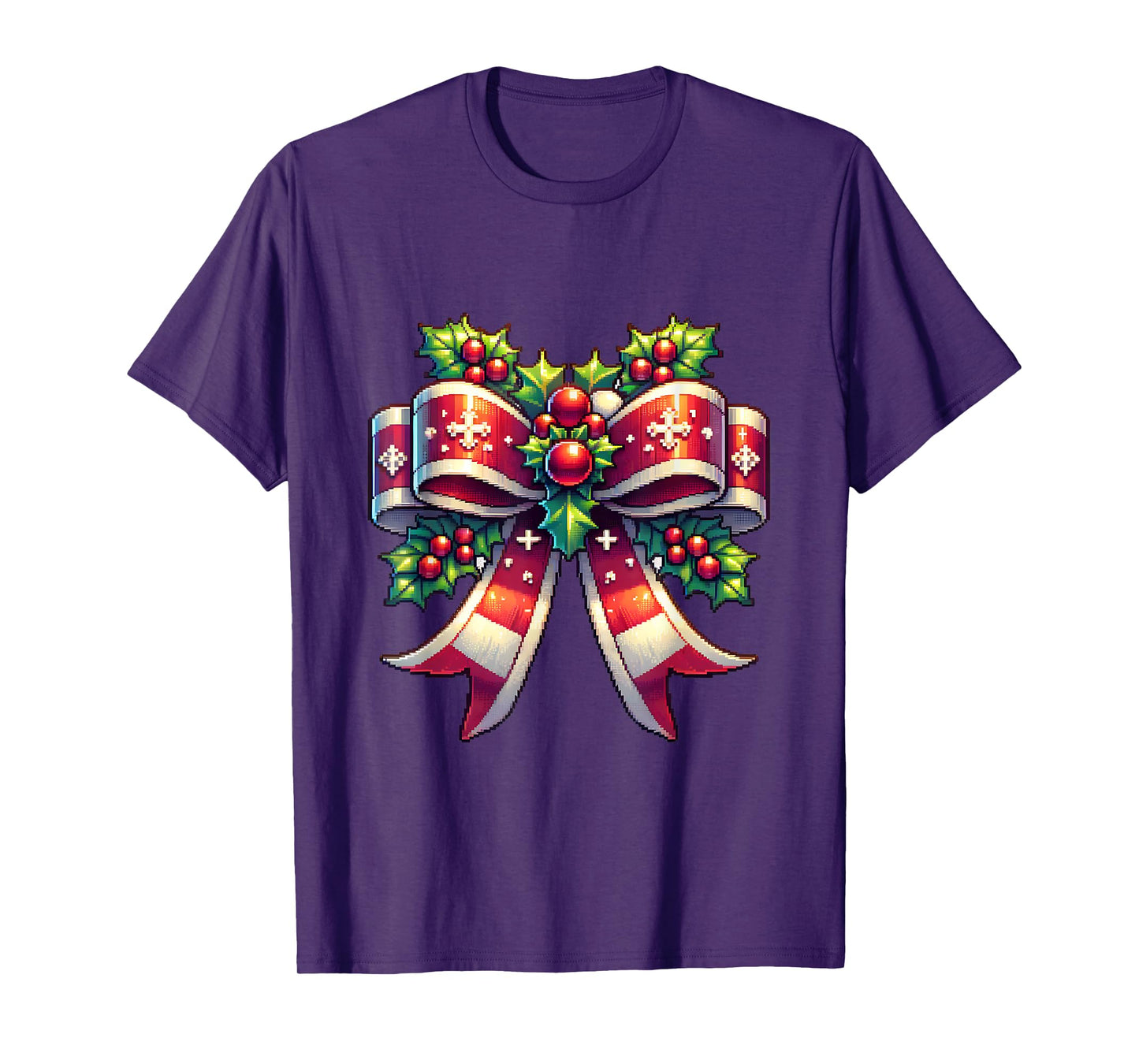 Christmas Coquette Bow Ribbon Men Women Xmas Season T-Shirt