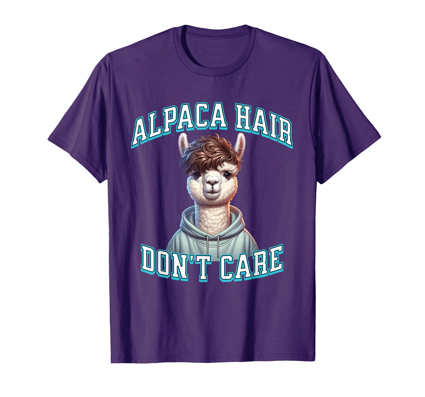 Alpaca Hair Gen Z Trendy Broccoli Haircut Perm Funny Meme T-Shirt