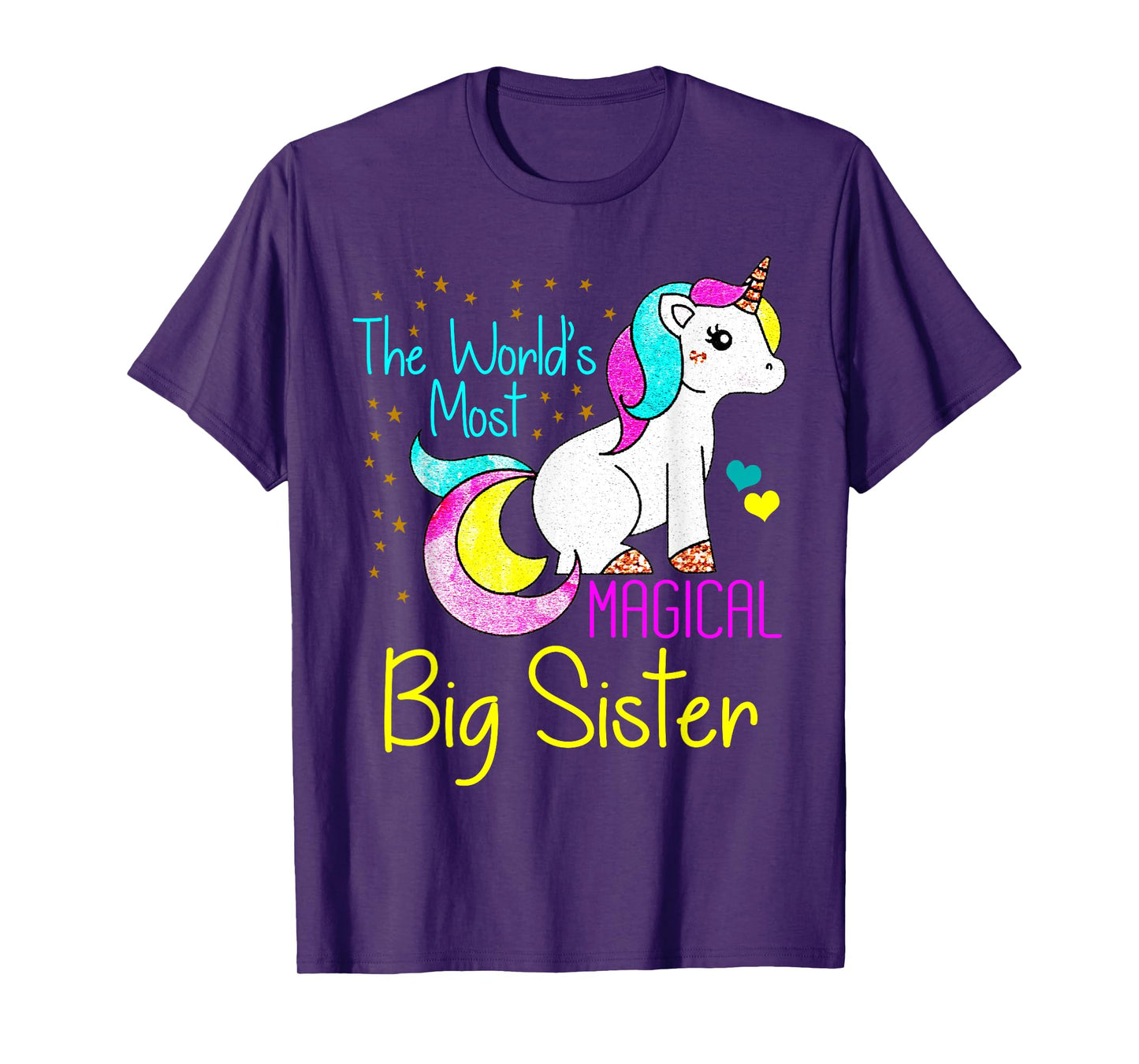 Magical Unicorn Big Sister Cute Funny Novelty T-Shirt Gift T-Shirt