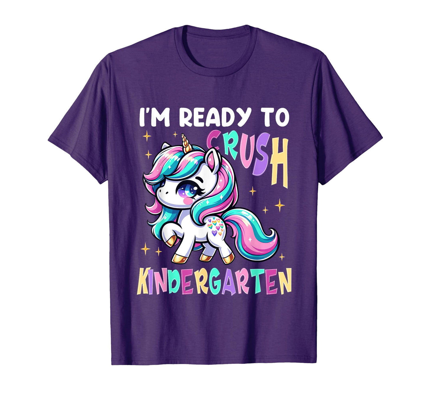 I'm Ready To Crush Kindergarten Unicorn Kinder Girls Kids T-Shirt