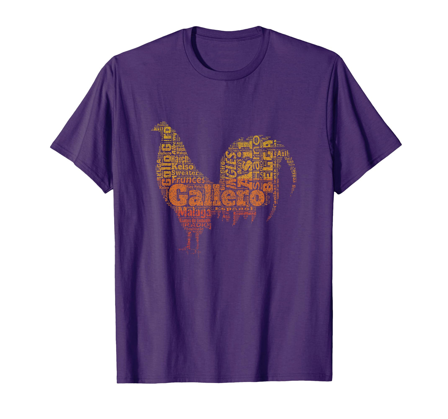 Gallero Tipos De Gallo De Pelea Silueta De Gallo T-Shirt