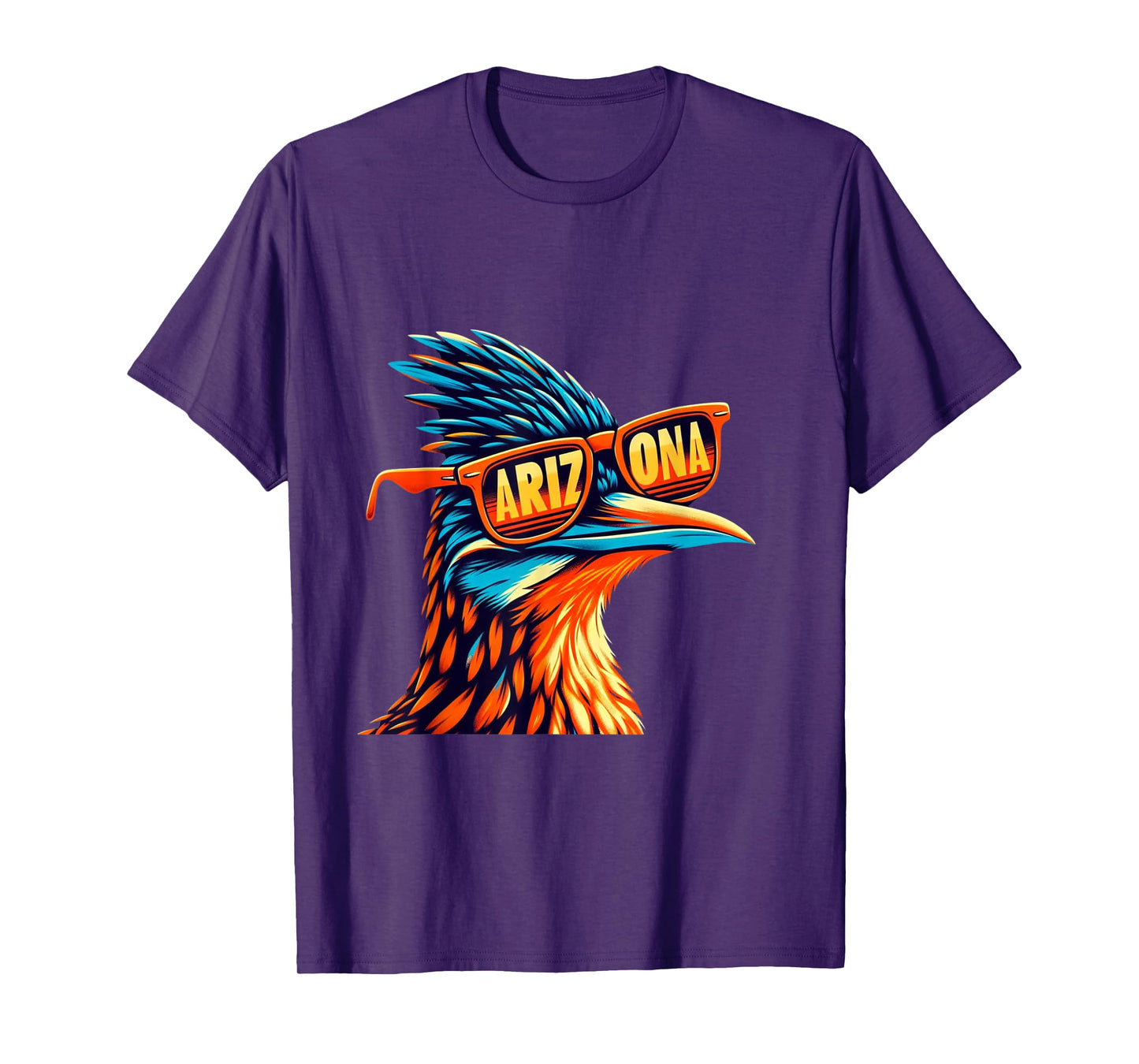 Arizona Roadrunner in Retro Sunglasses Southwest Desert Bird T-Shirt
