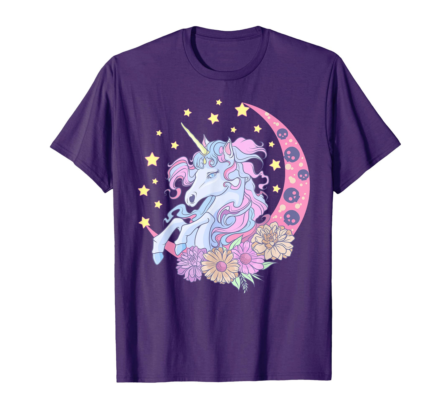 Pastel Goth Unicorn Japanese Anime Kawaii Creepy Cute T-Shirt