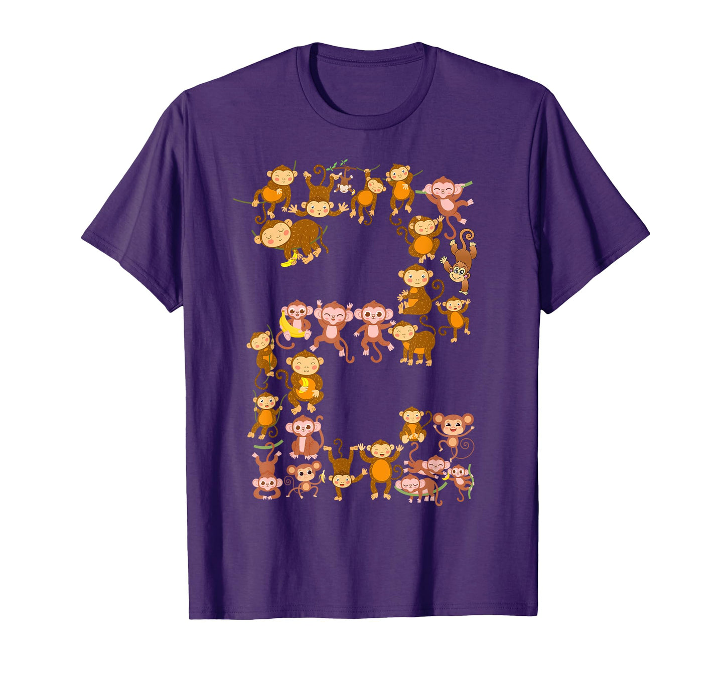 Toddler 2nd Birthday Monkey Themed 2 Year Old Monkeys Lovers T-Shirt