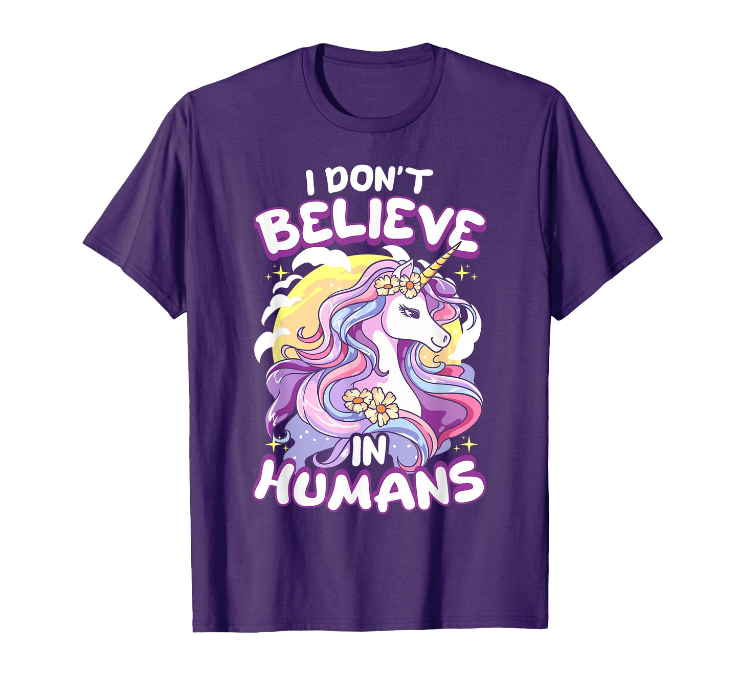 I Don't Believe In Humans Unicorn T-Shirt