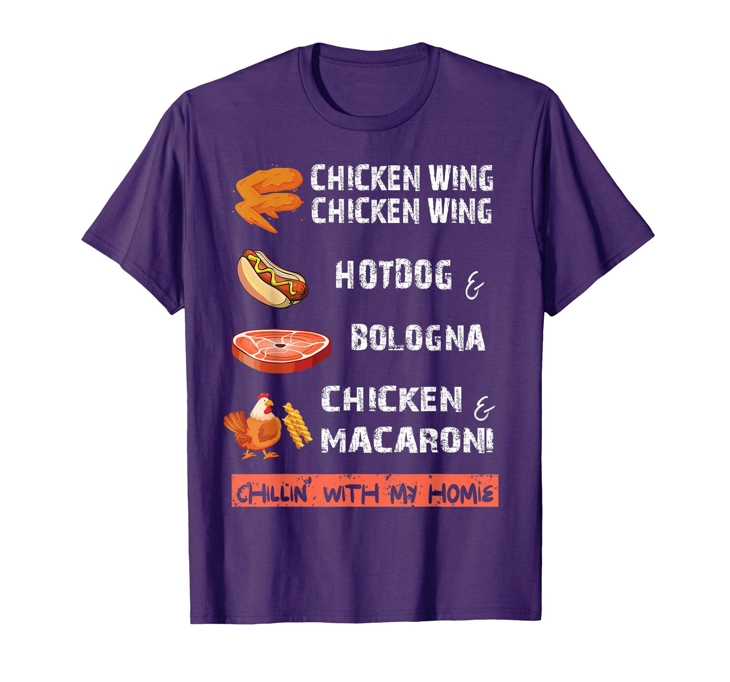 Chicken Wing Chicken Wing Hot & Bologna Song Lyric apparel T-Shirt