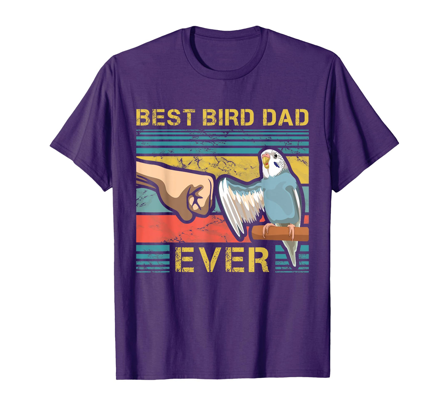 Budgie Dad Funny Bird Lover Father Budgerigar Enthusiast T-Shirt