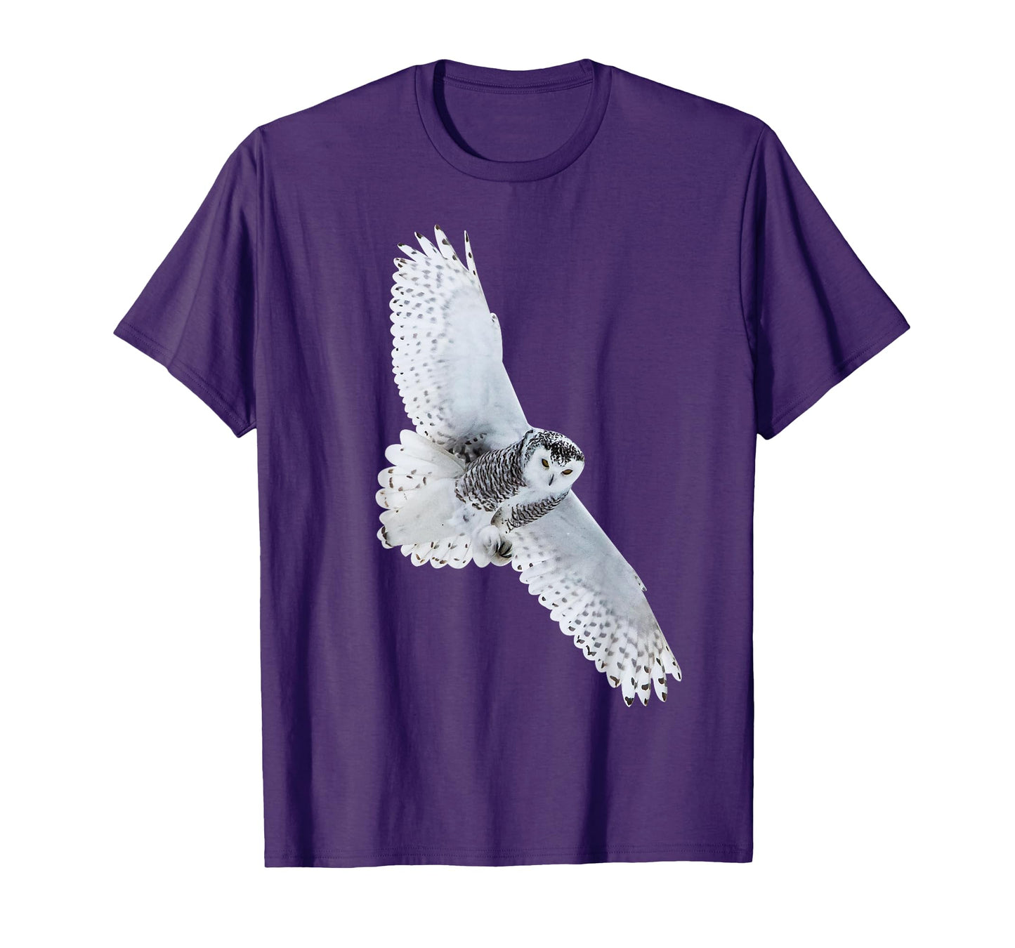 @n!mal Unisex-Adults & Kids Owl Bird Motif Animals Bird Design Owl T-Shirt - Black - Small - Short Sleeve - Cotton 60%, Polyester 40%