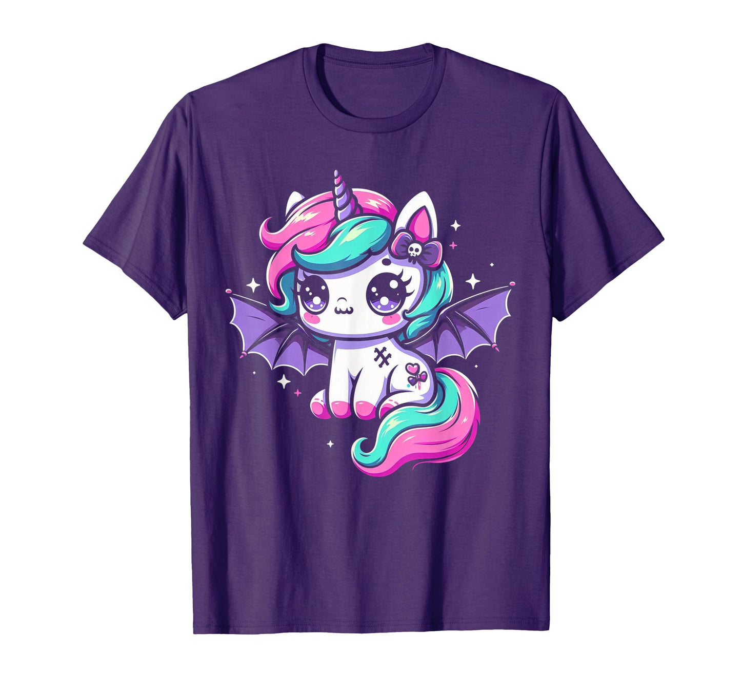 Pastel Goth Unicorn Kawaii Creepy Cute Aesthetic Art T-Shirt