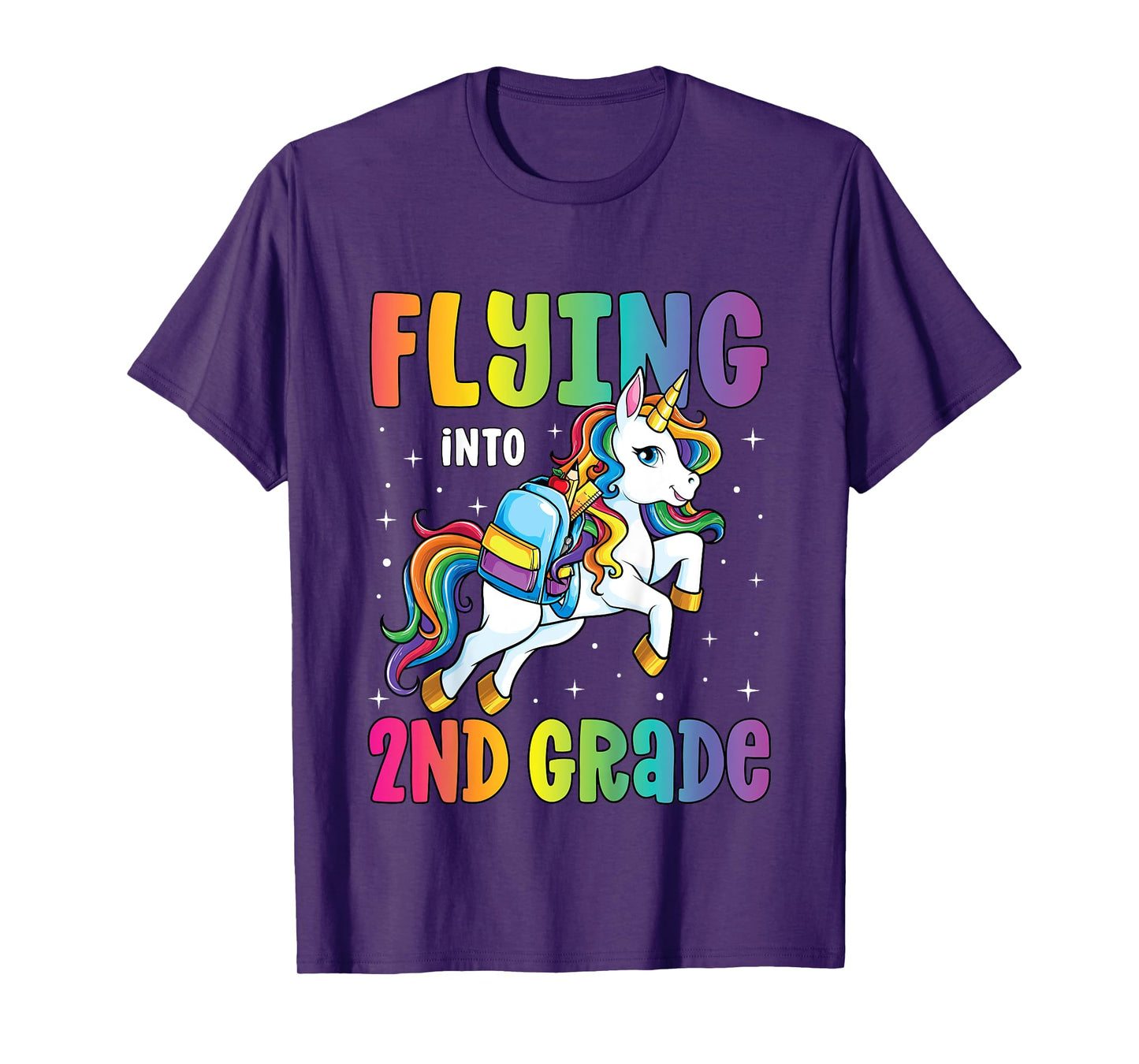Second Grade Girls Unicorn First Day of 2nd Grade T-Shirt