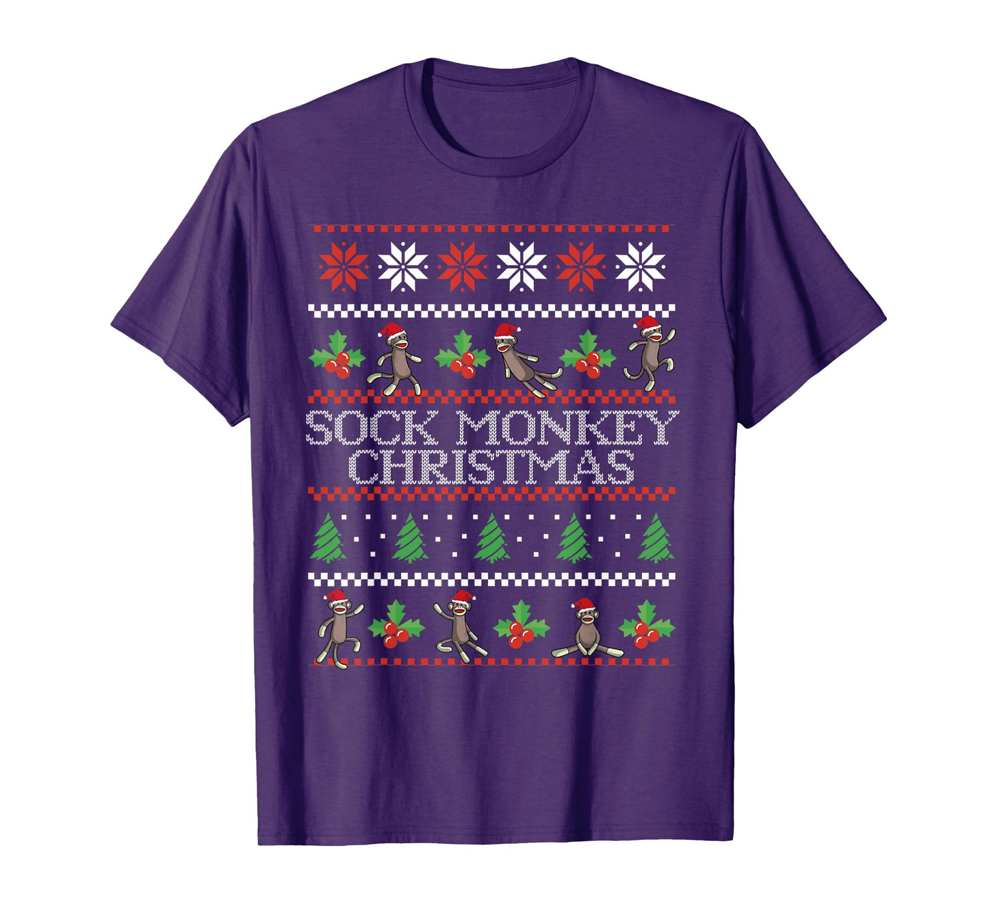 Sock Monkey Christmas Ugly Christmas Sweater T-Shirt