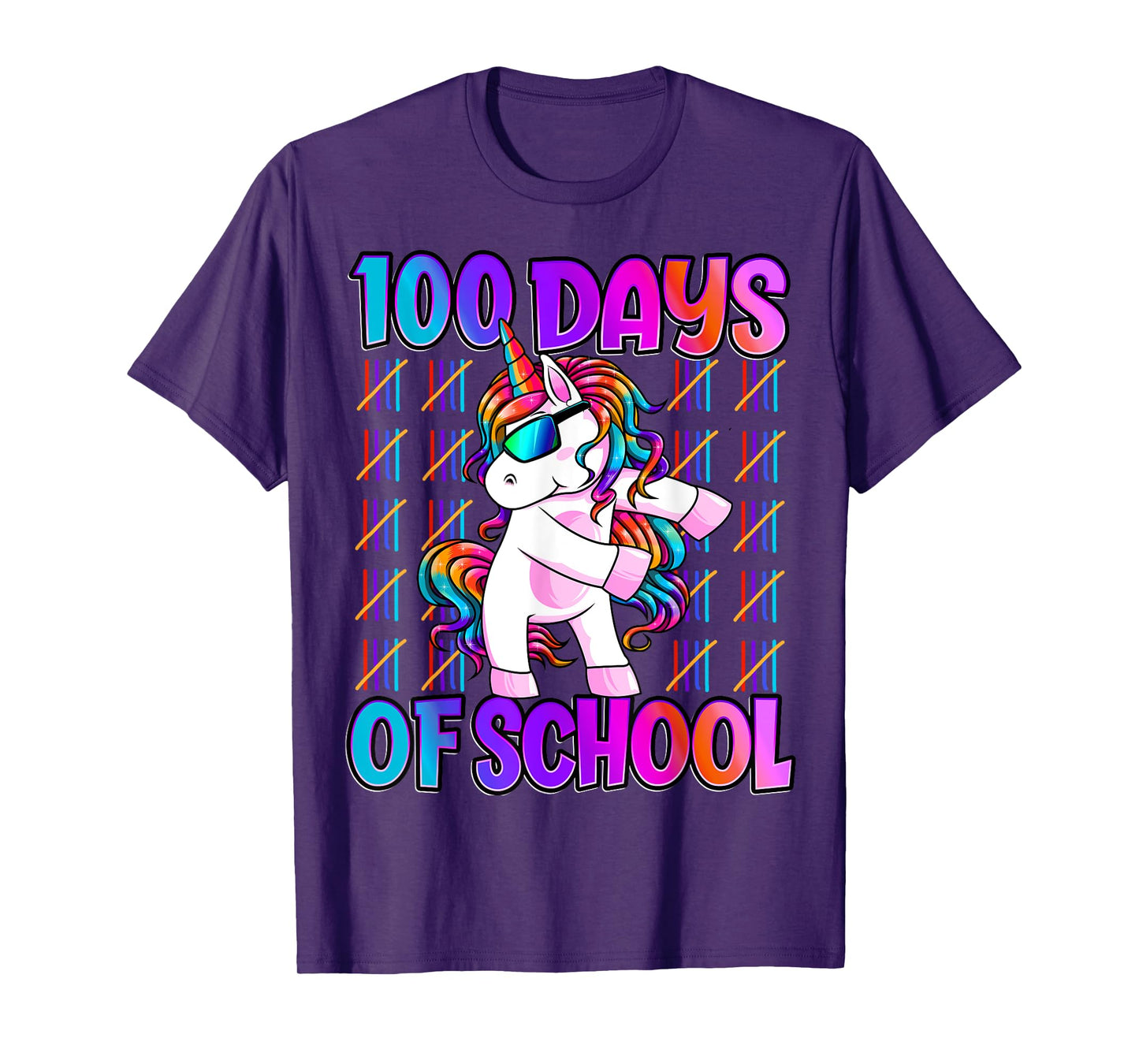 100 Days Of School Shirt Unicorn 100 Days Smarter 100th Day T-Shirt