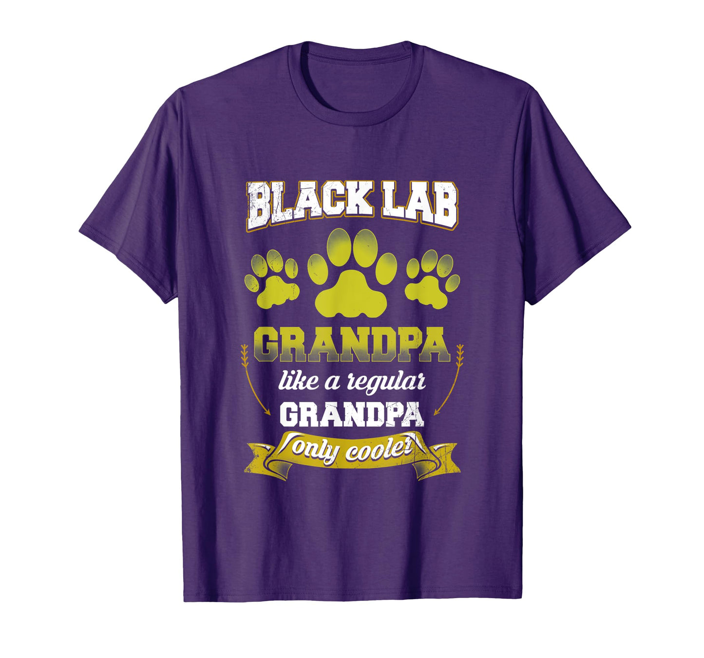 Mens Black Lab Grandpa Like A Regular Grandpa Only Cooler Shirt