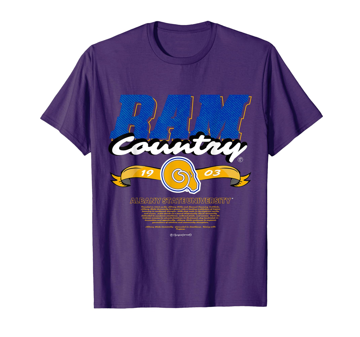 Albany State University - Ram Country - ASU Rams HBCU T-Shirt