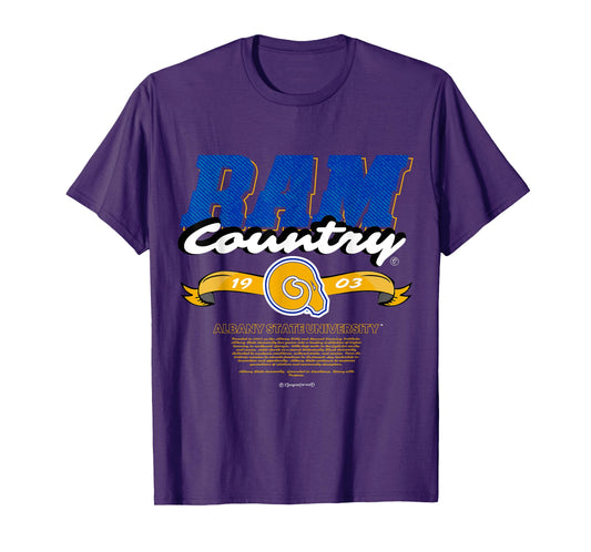 Albany State University - Ram Country - ASU Rams HBCU T-Shirt