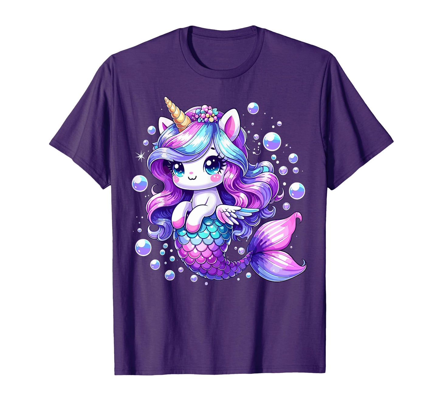 Mermaid Birthday Party Unicorn Mermicorn T-Shirt
