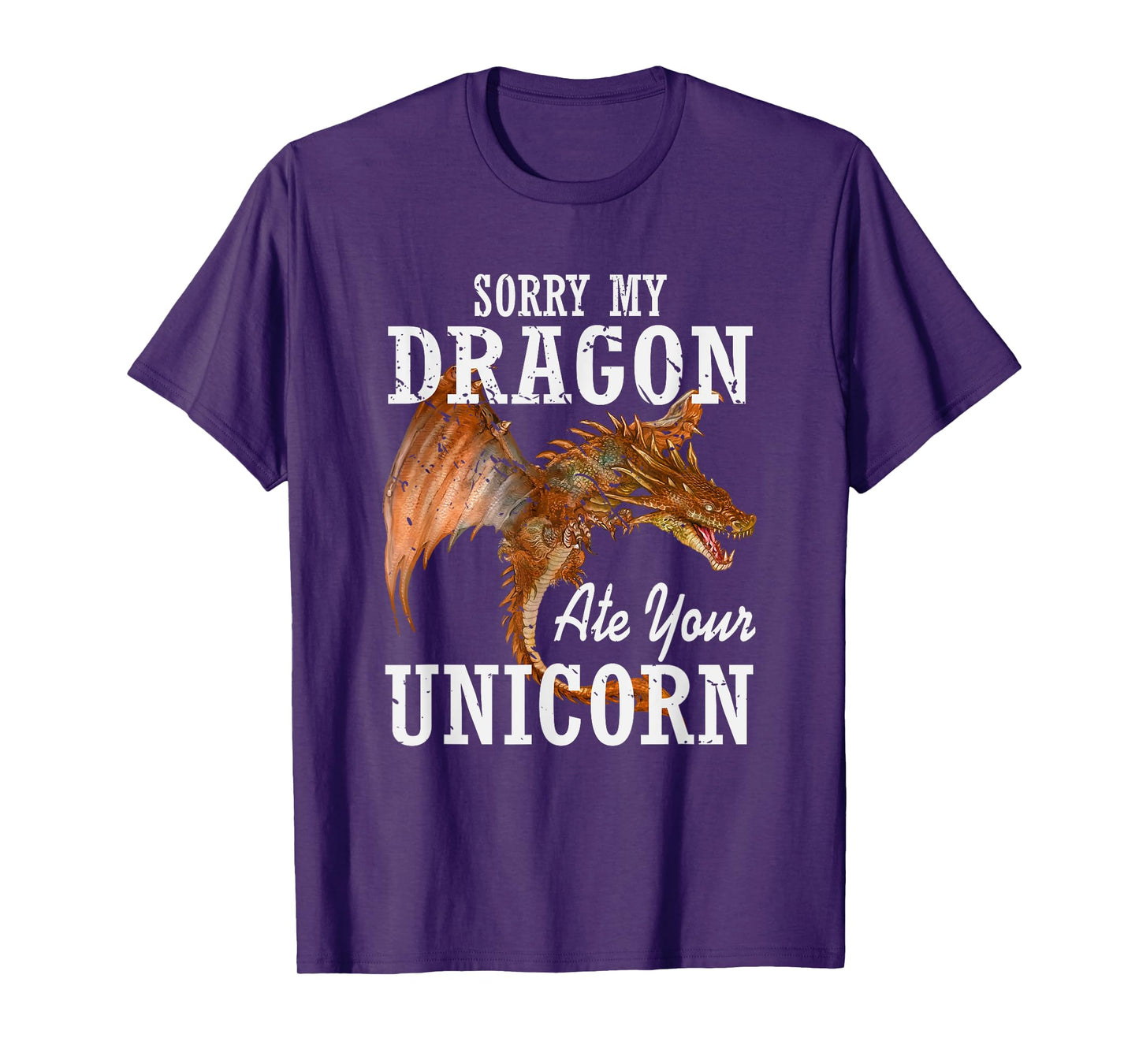 Sorry My Dragon Ate Your Unicorn Dragon T-Shirt