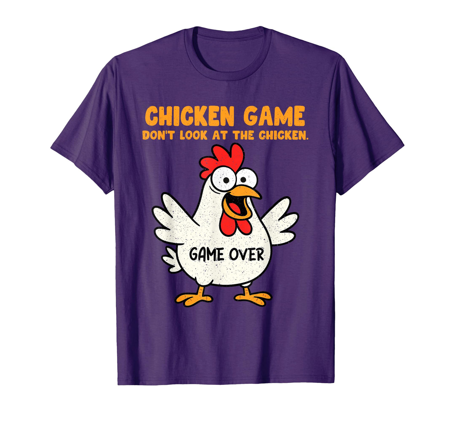 Funny Chicken Game Don't Look At The Chicken Animal Meme Gag T-Shirt