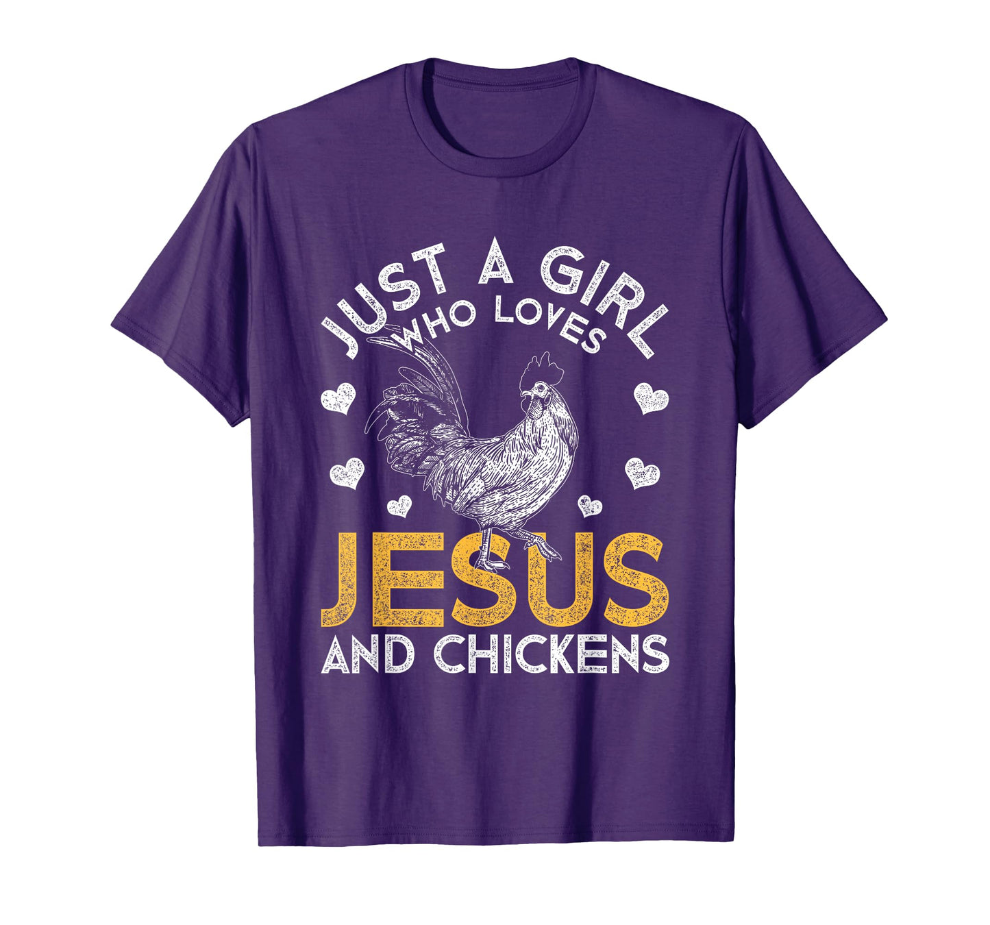 Just A Girl Who Loves Jesus And Chickens Jesus T-Shirt