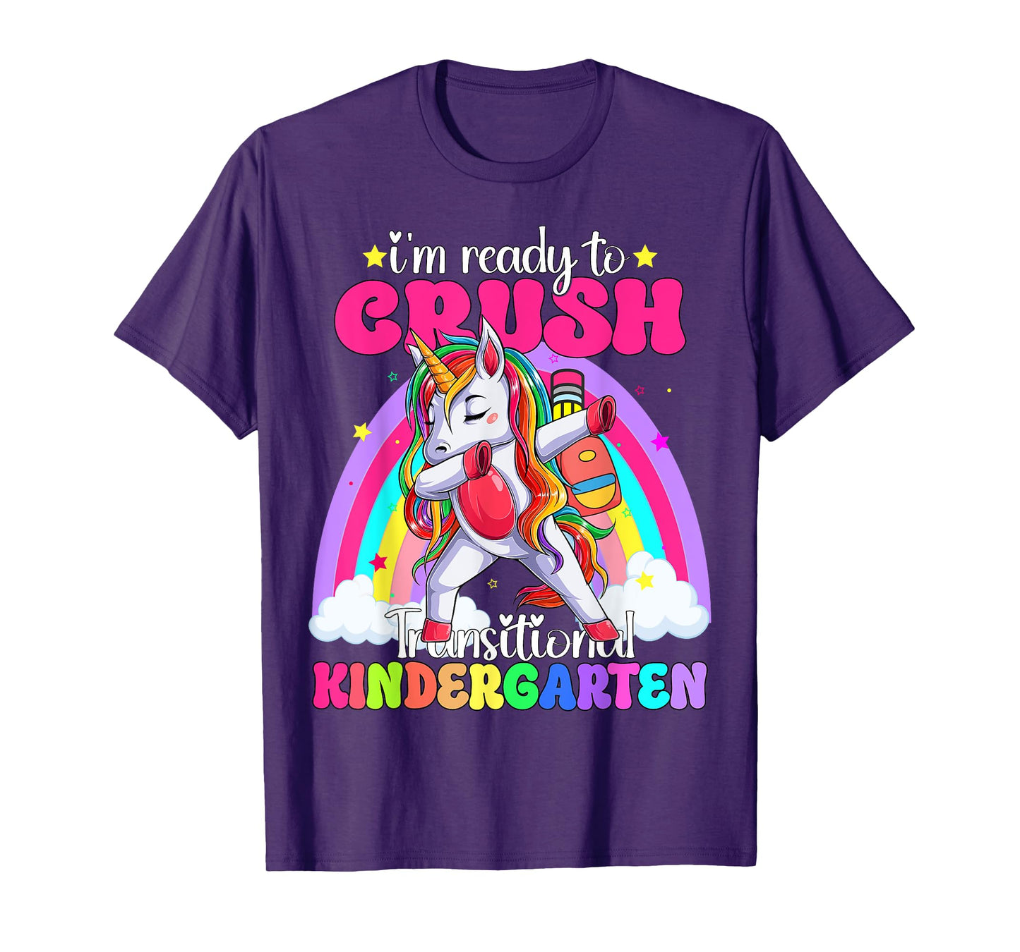 I'm Ready To Crush Transitional Kindergaten TK Unicorn Girls T-Shirt