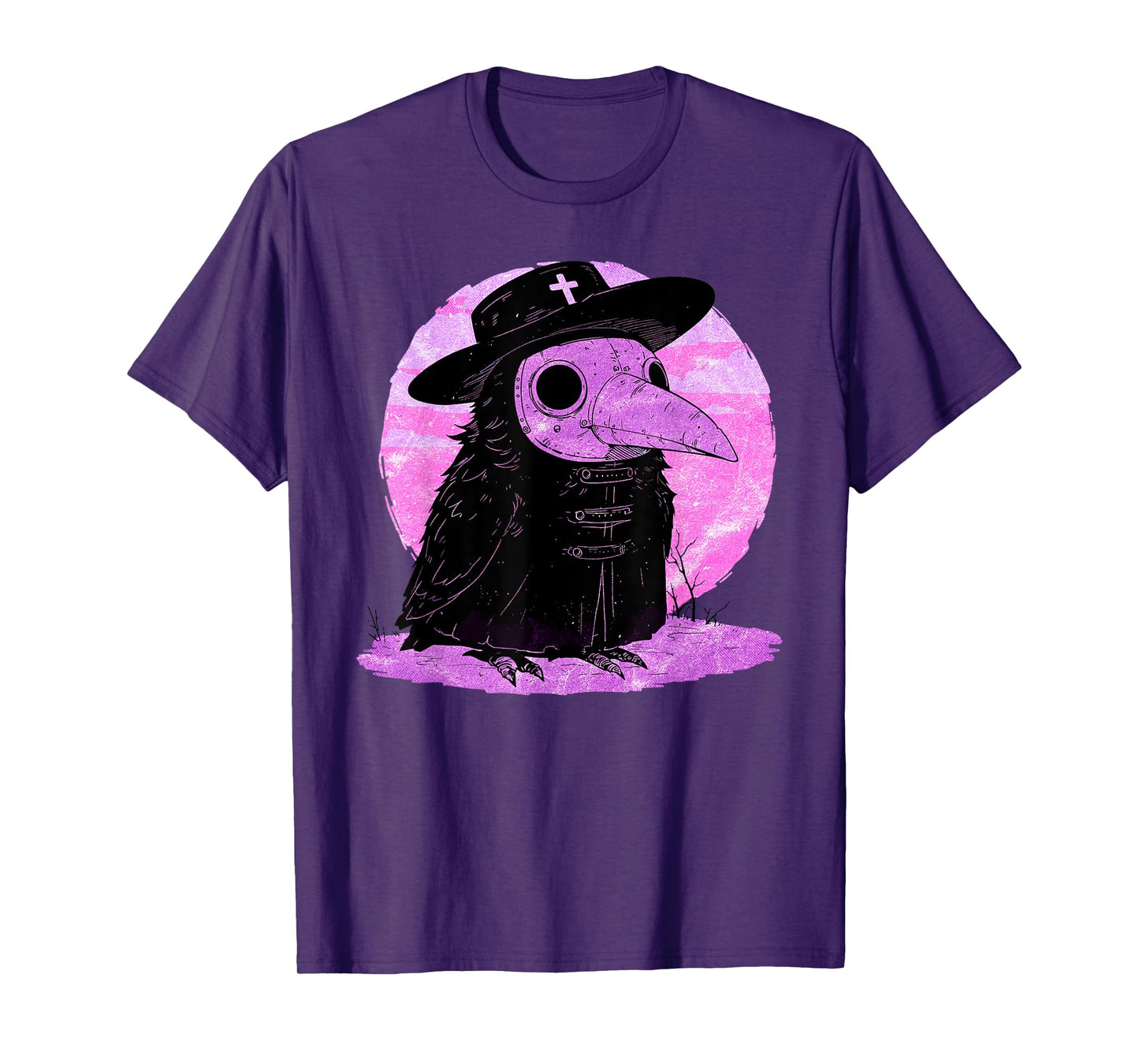 Kawaii Pastel Goth Steam Punk Mask Plague Doctor Crow Goth T-Shirt