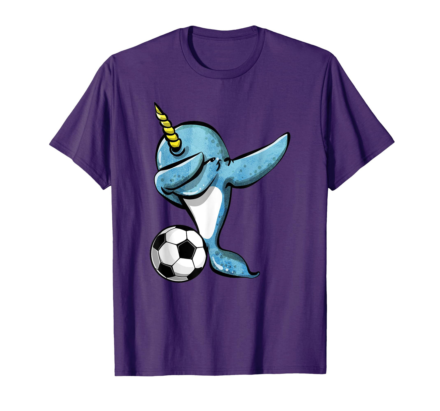 Dabbing Narwhal - Soccer Lovers Jersey Football Fans Sport T-Shirt