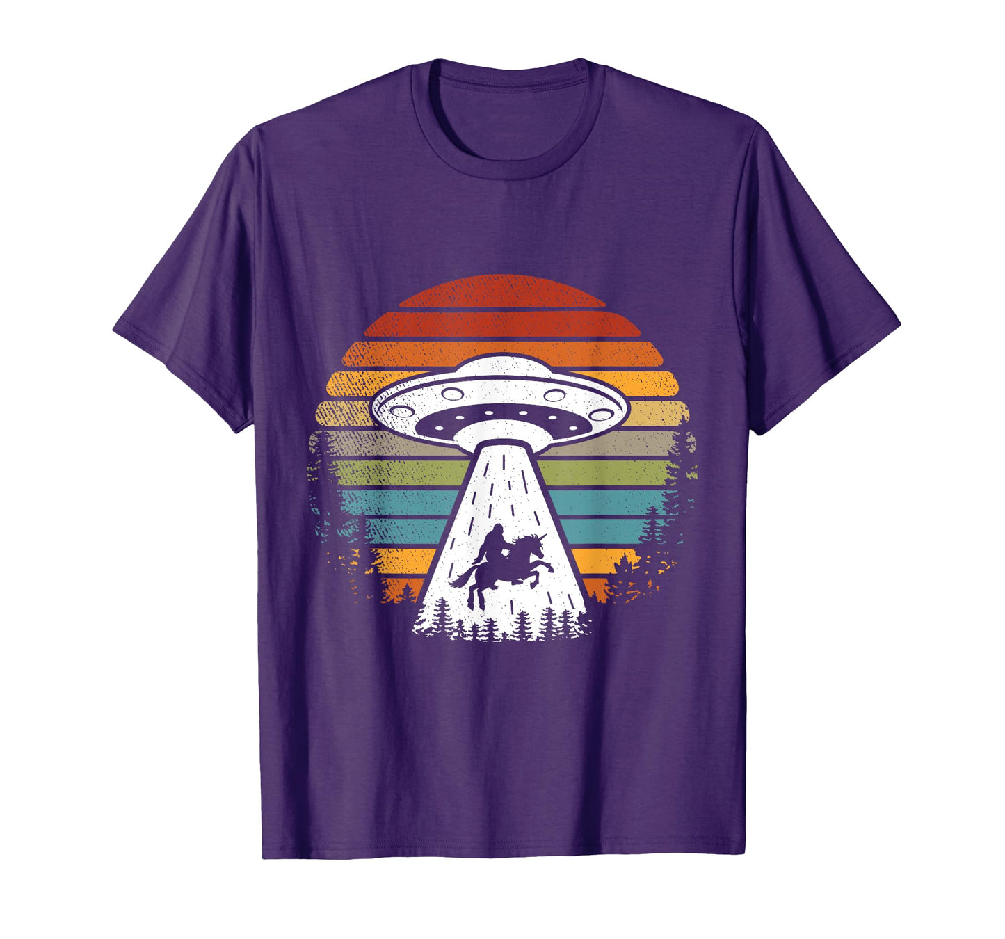 Bigfoot Alien Unicorn Sasquatch UFO T-Shirt