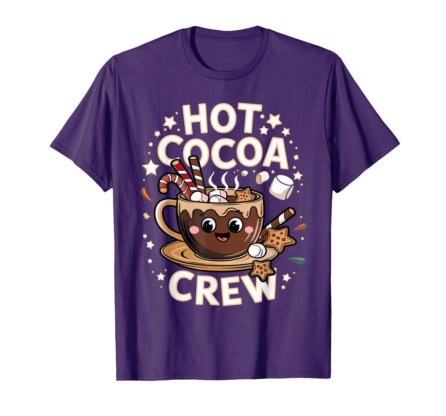 Hot Cocoa Crew Cozy Winter Holiday Team Xmas Matching T-Shirt