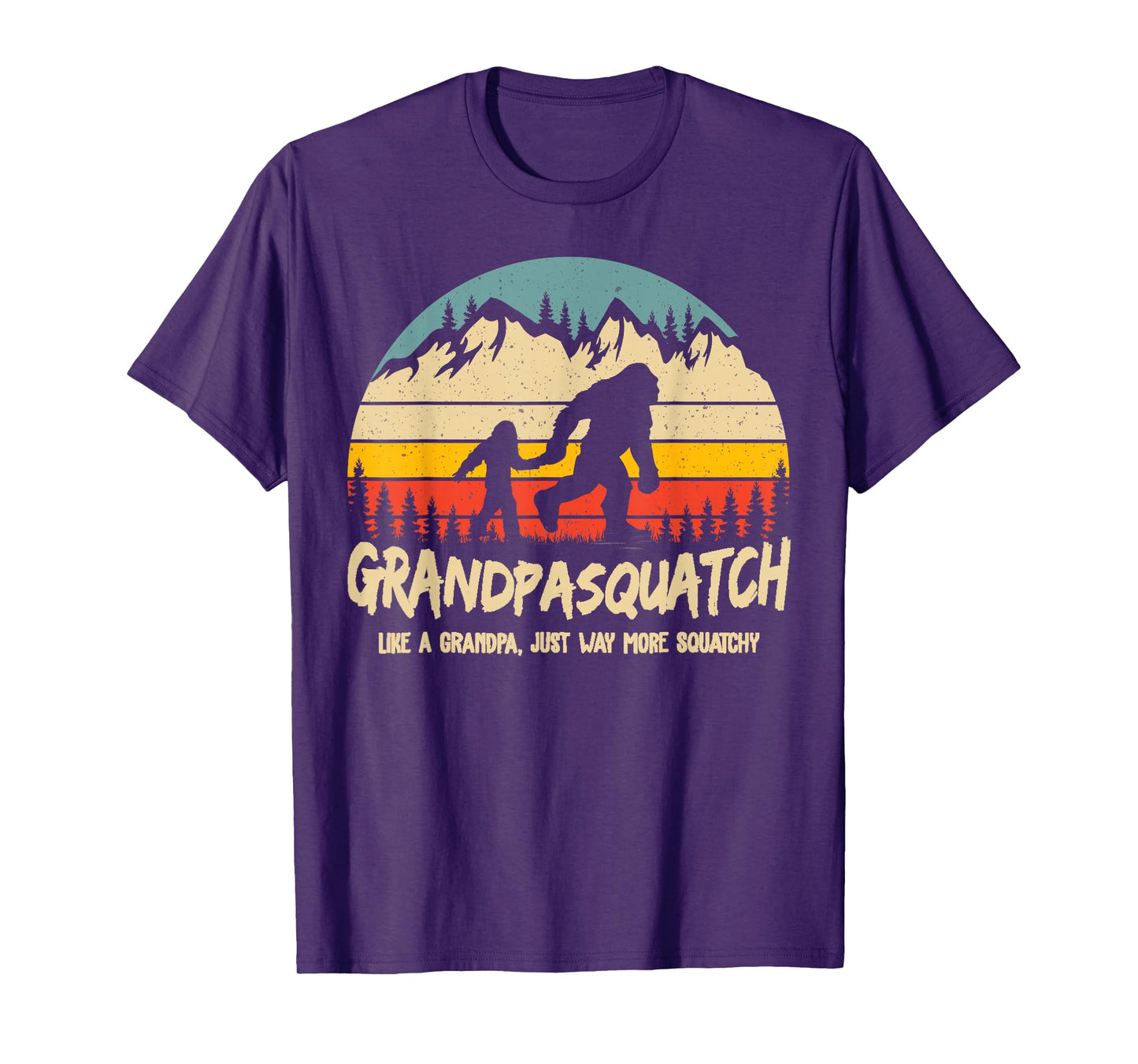 Grandpa Squatch Funny Bigfoot Sasquatch Fathers Day Gift T-Shirt