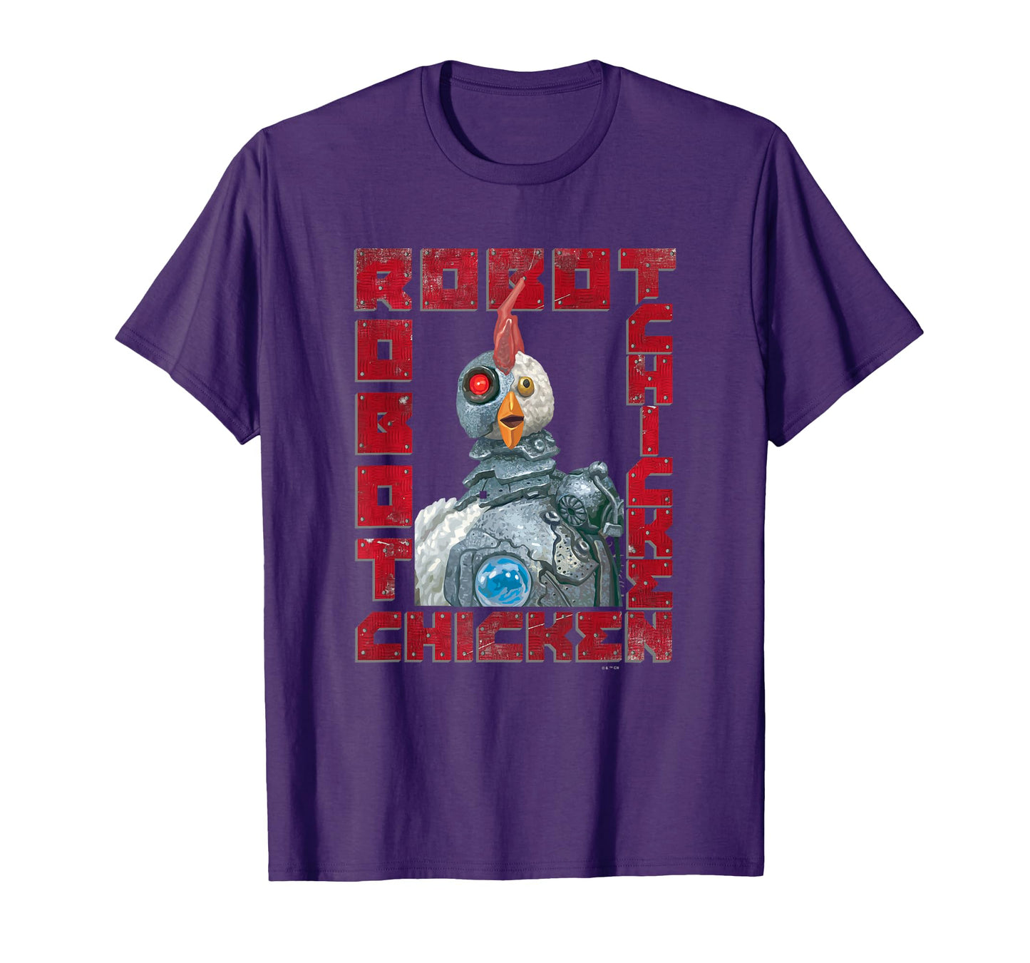 Robot Chicken Classic Mascot Metal Frame Vintage Portrait T-Shirt