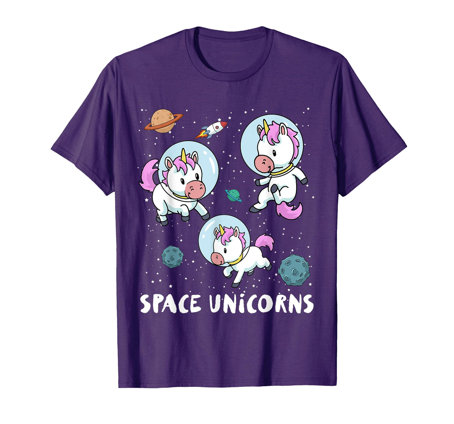 Space Unicorns T-Shirt Funny Astronaut Planet Travel Tee T-Shirt