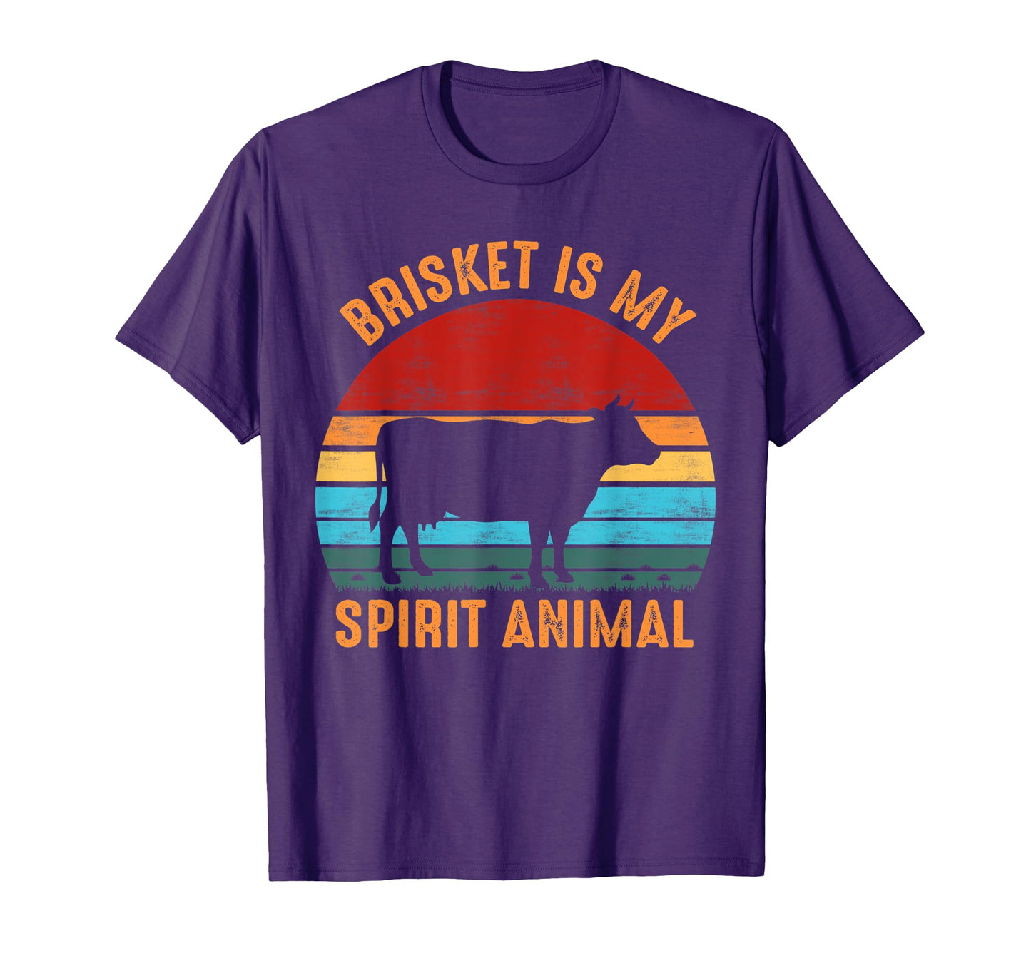 Brisket Is My Spirit Animal Funny Grilling BBQ T-Shirt