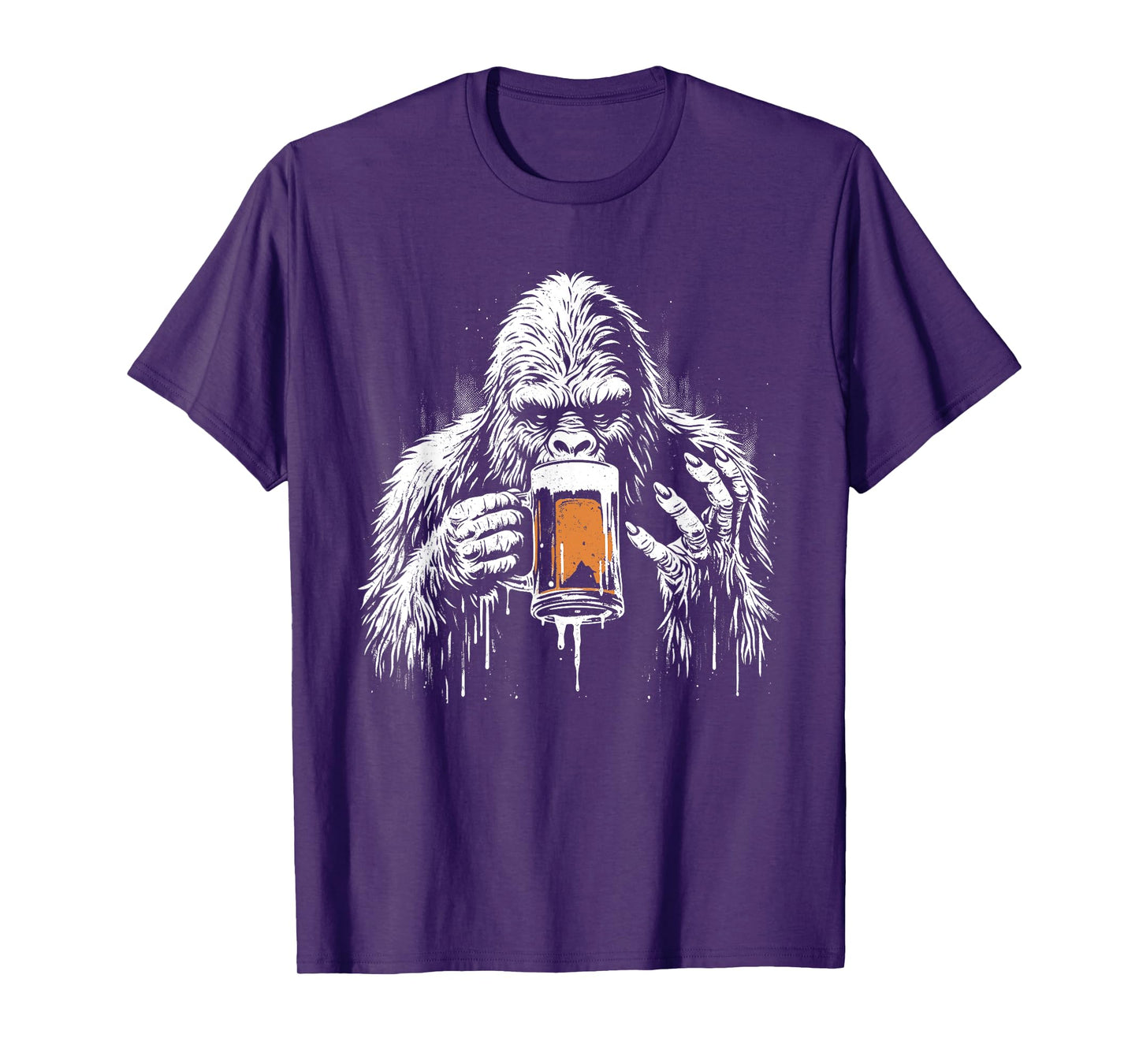 Bigfoot Drinks Beer - Funny Bigfoot Sasquatch Lover T-Shirt