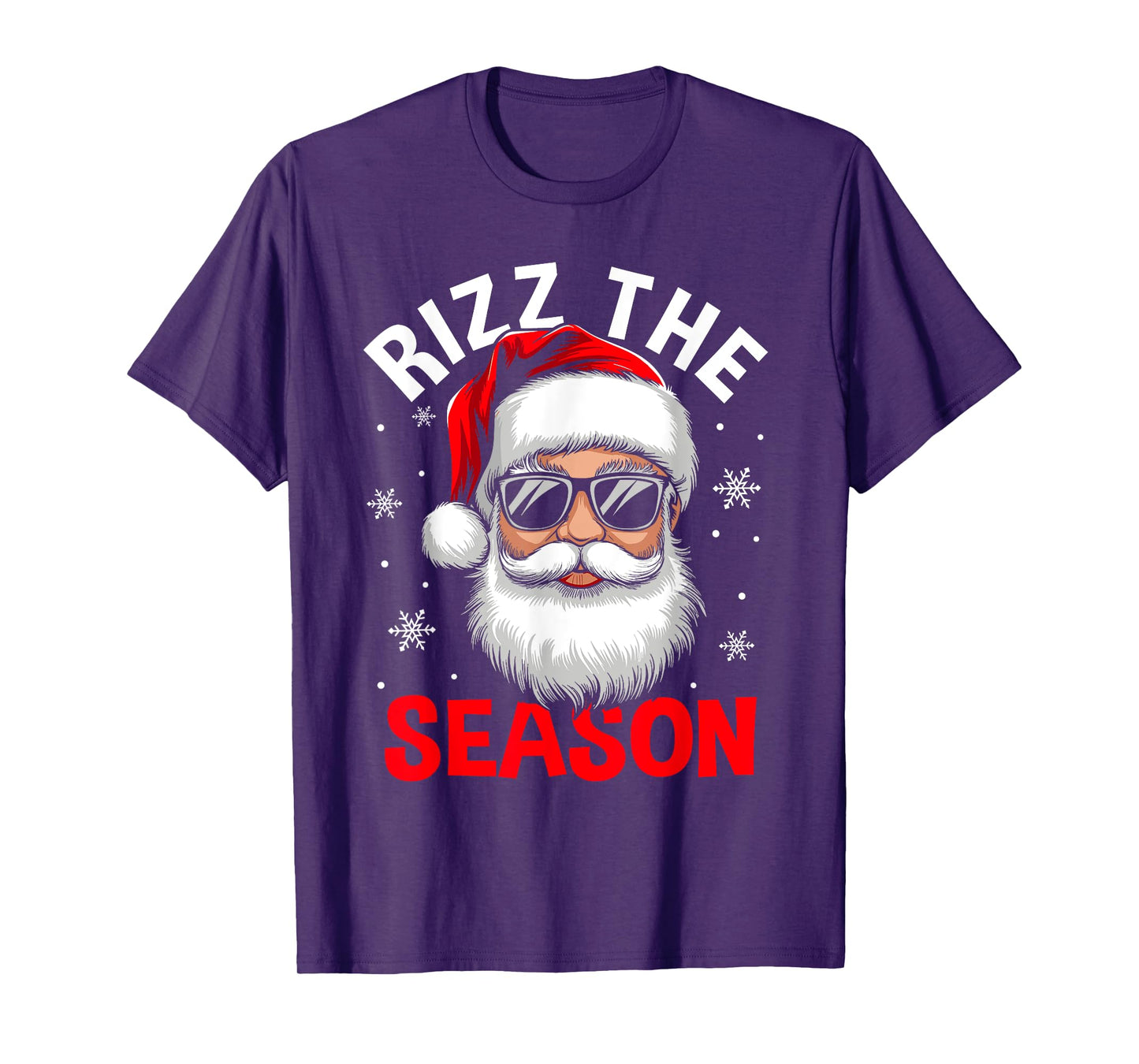 Rizz the Season Silly Christmas Funny Santa Men Teen Boys T-Shirt