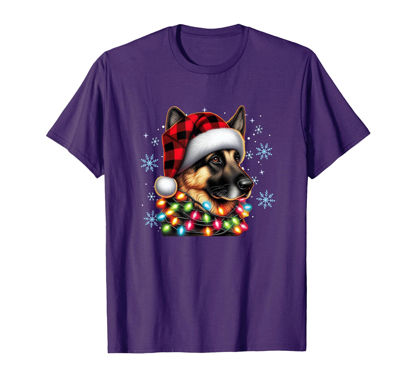 German Shepherd Christmas Xmas German Shepherd Lover T-Shirt