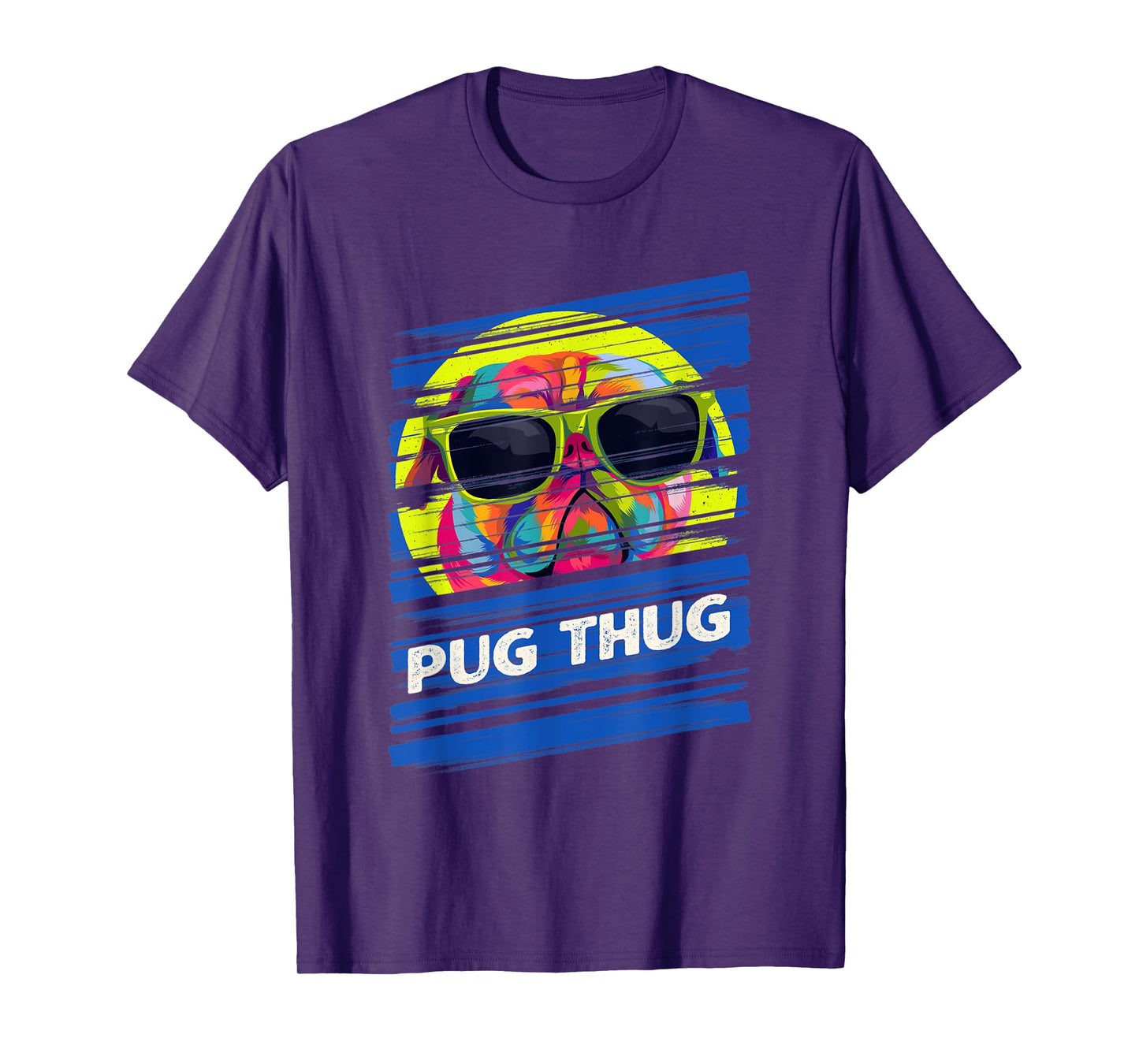 Pug Thug Dutch Bulldog Animal Pun Pug Owner Animal Meme T-Shirt for Men Women