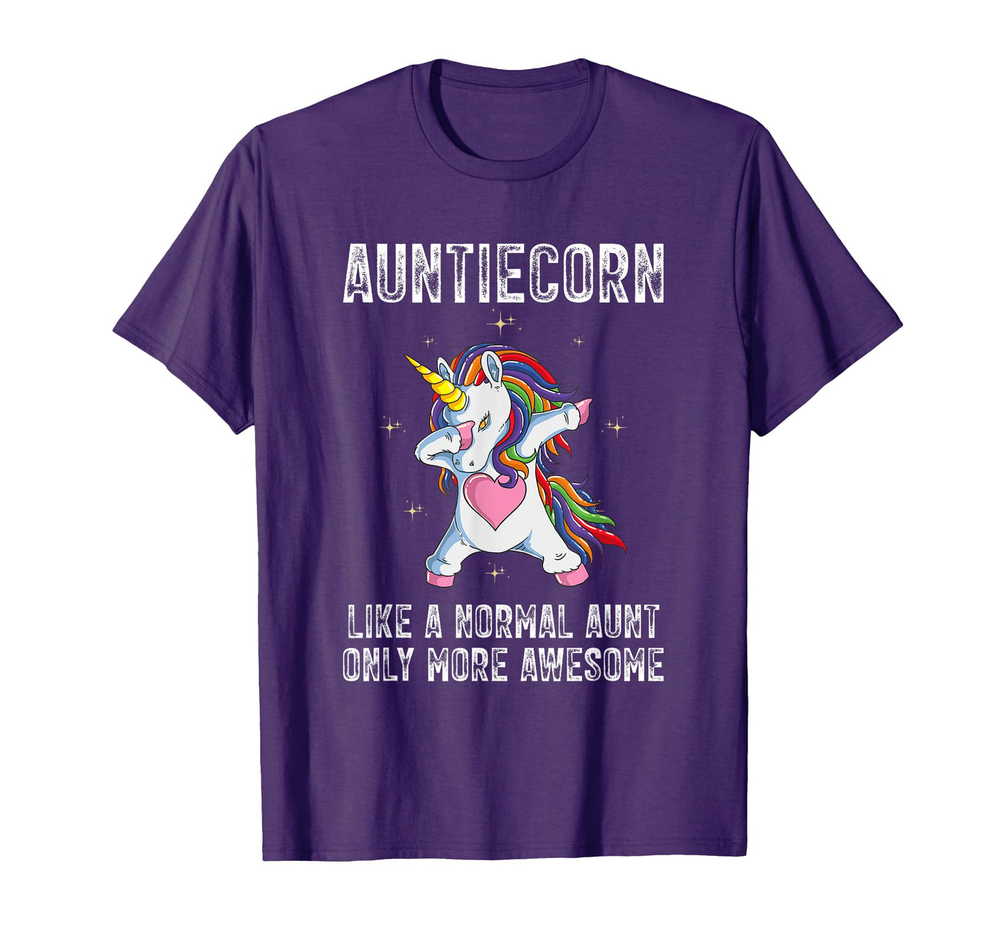 Auntiecorn Dabbing Unicorn Mother's Day 2023 Auntie Awesome T-Shirt