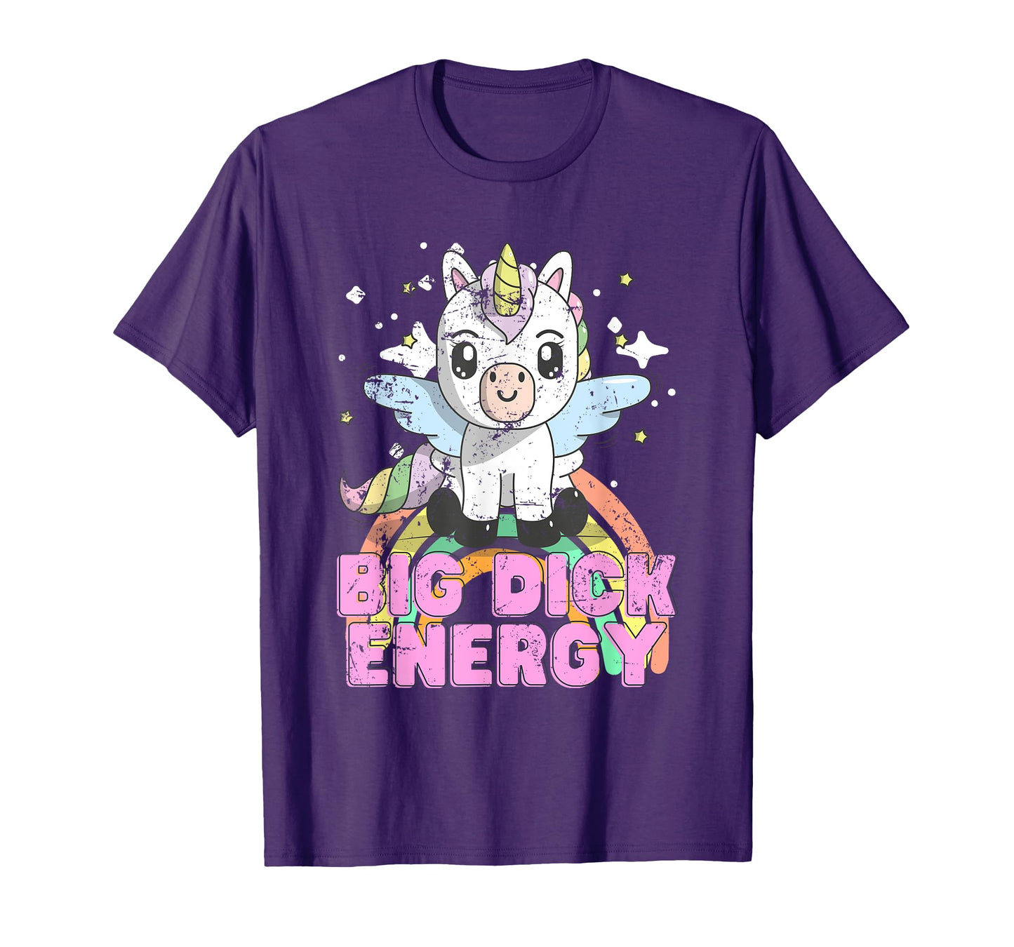 Funny Ironic Cool Unicorn Big Dick Energy Festival Anime T-Shirt