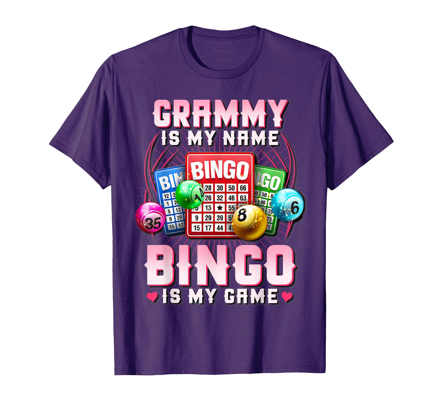 Bingo Player Grammy Is My Name Bingo Is My Game Xmas T-Shirt