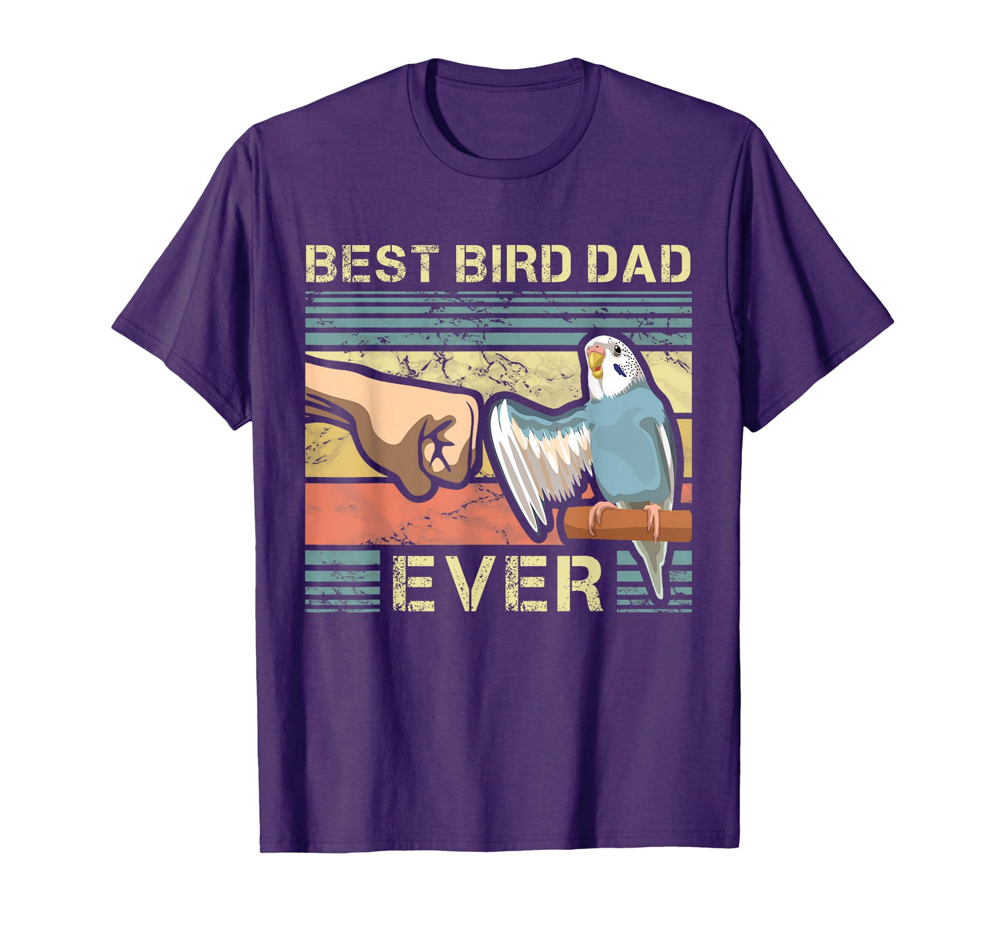 Budgie Dad Bird Lover Father Animal Enthusiast Bird Guy T-Shirt