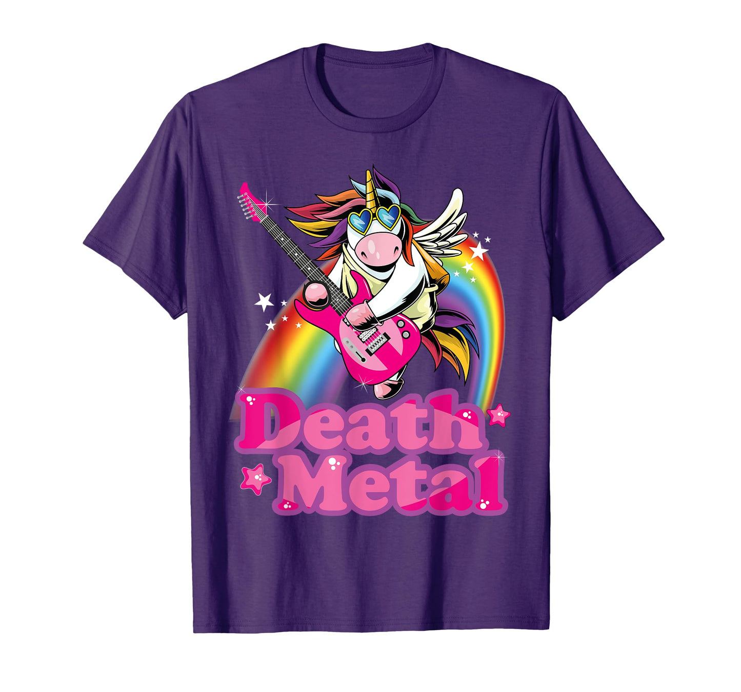 Cute Death Metal Heavy Metal Unicorn T-Shirt
