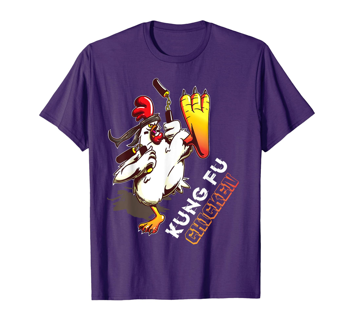 Kung Fu Chicken - Crazy Chicken Funny Martial Arts T-Shirt